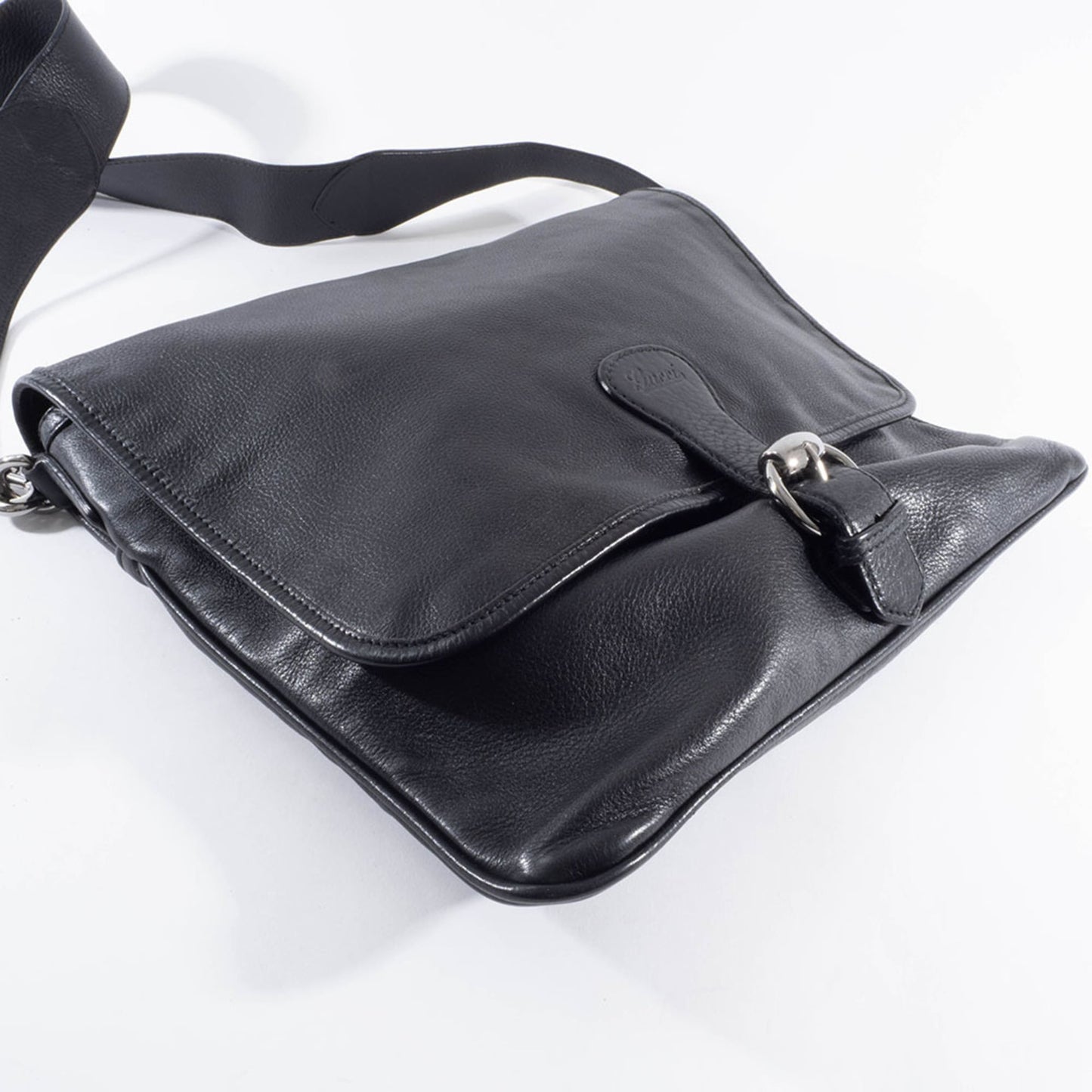 Gucci Black Leather Shoulder Bag