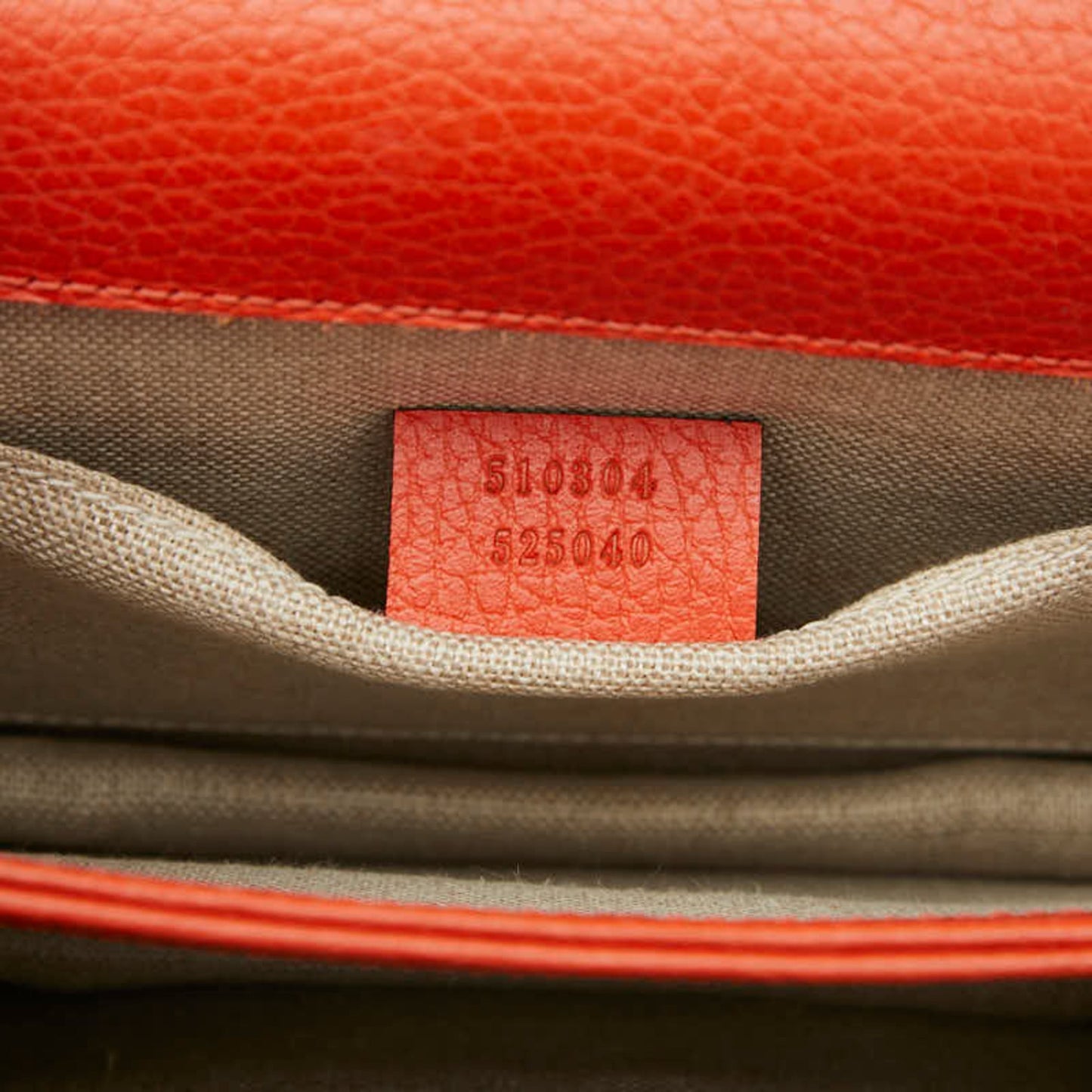Gucci Orange Leather Shoulder Bag
