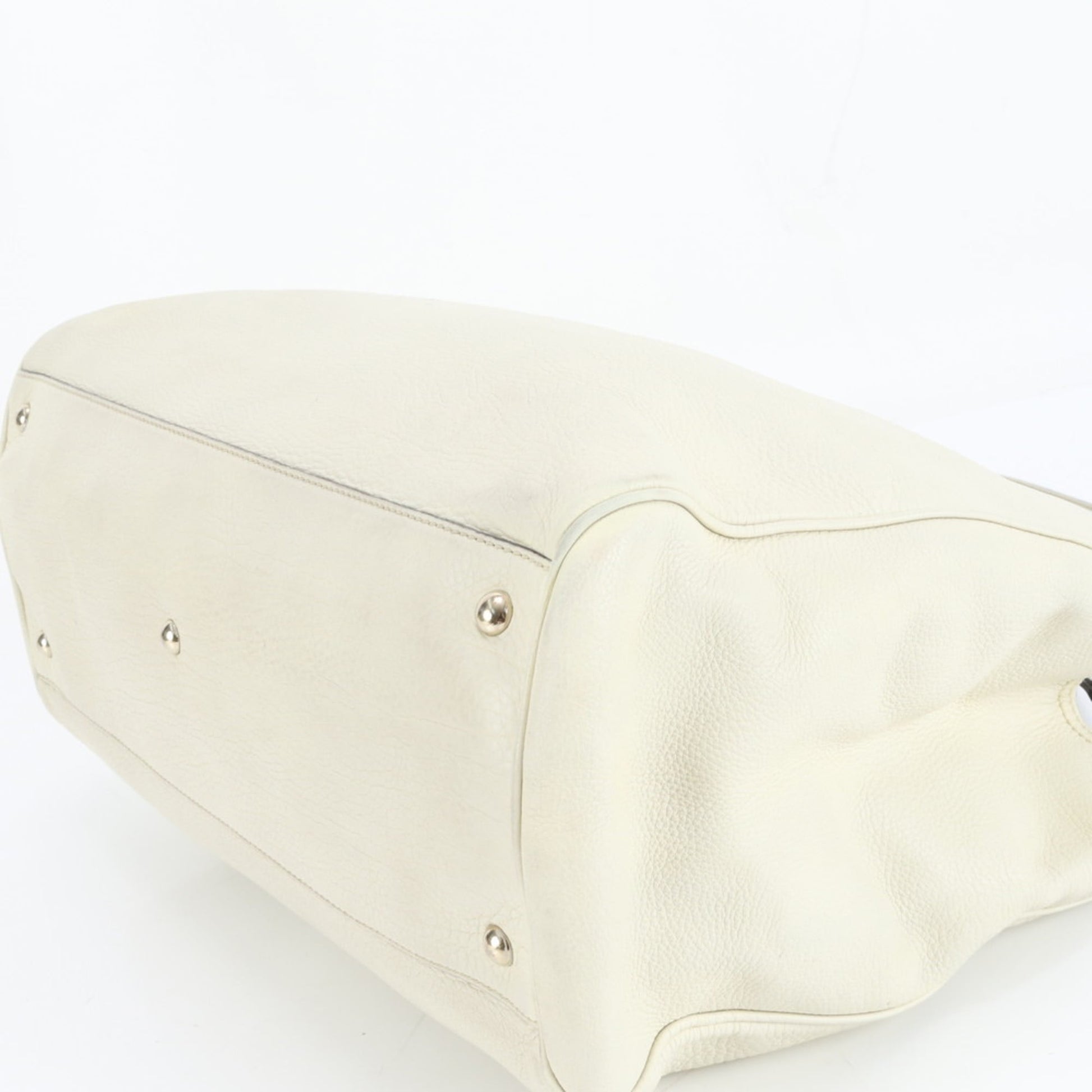 Gucci Ivory Leather Tote Bag