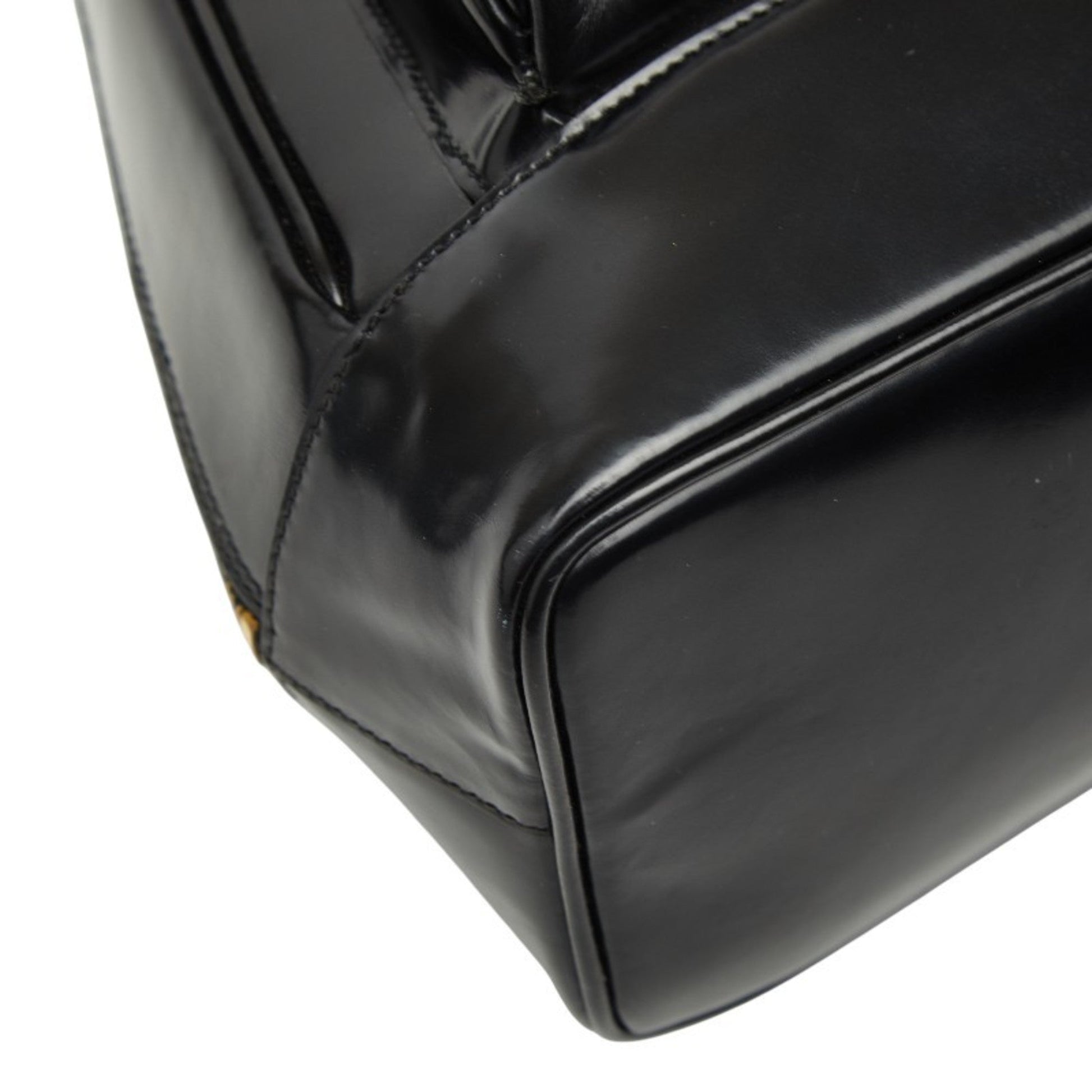 Gucci Black Patent Leather Shoulder Bag