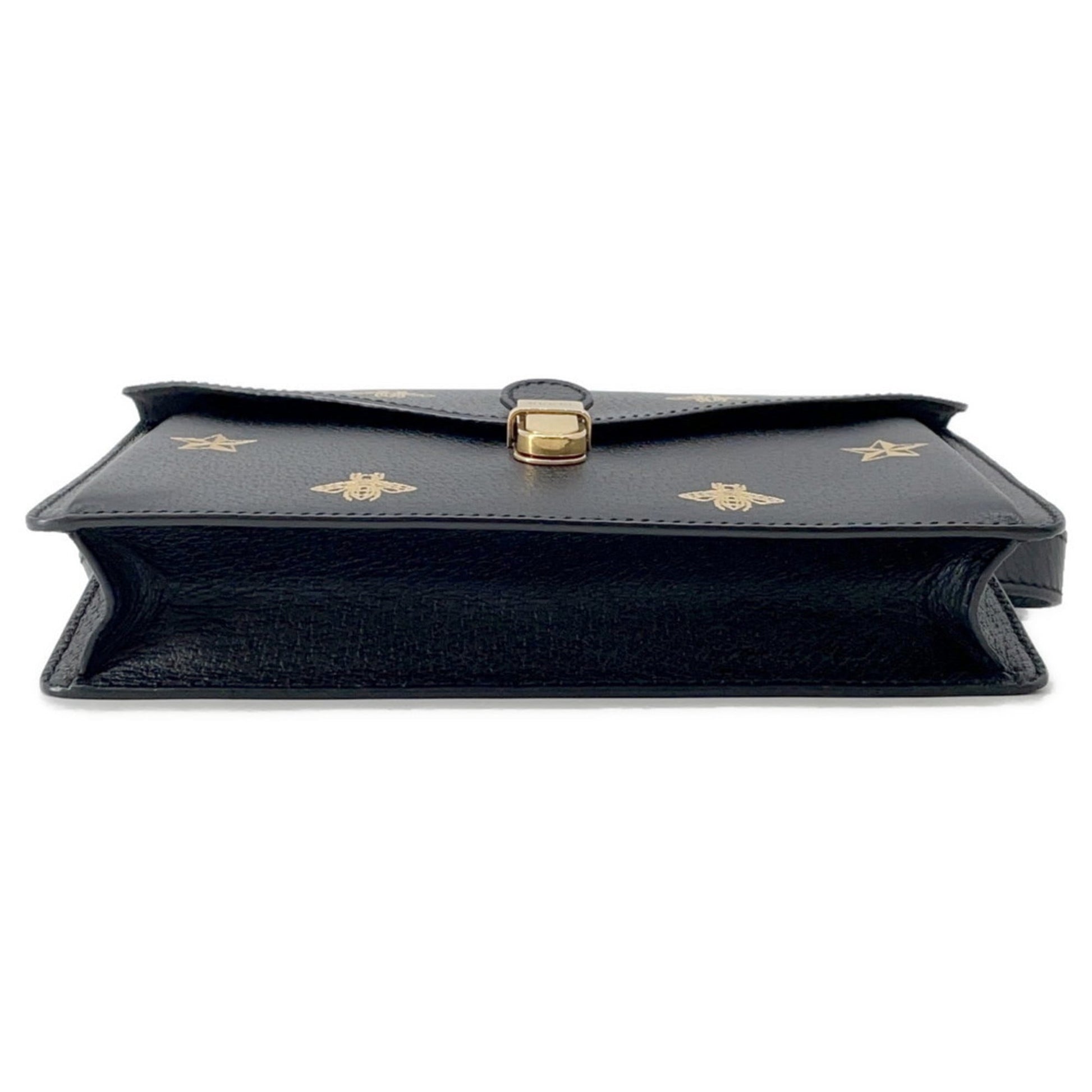 Gucci Black Leather Fanny Pack Sling Bag
