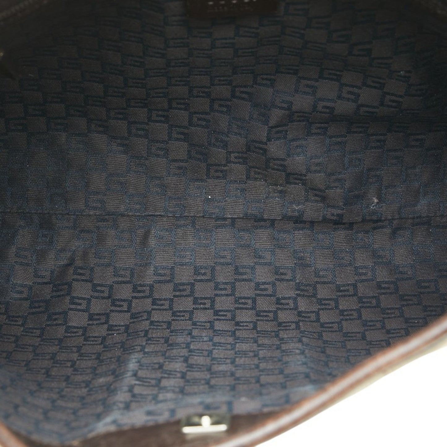 Gucci Beige Brown Canvas Leather Handbag
