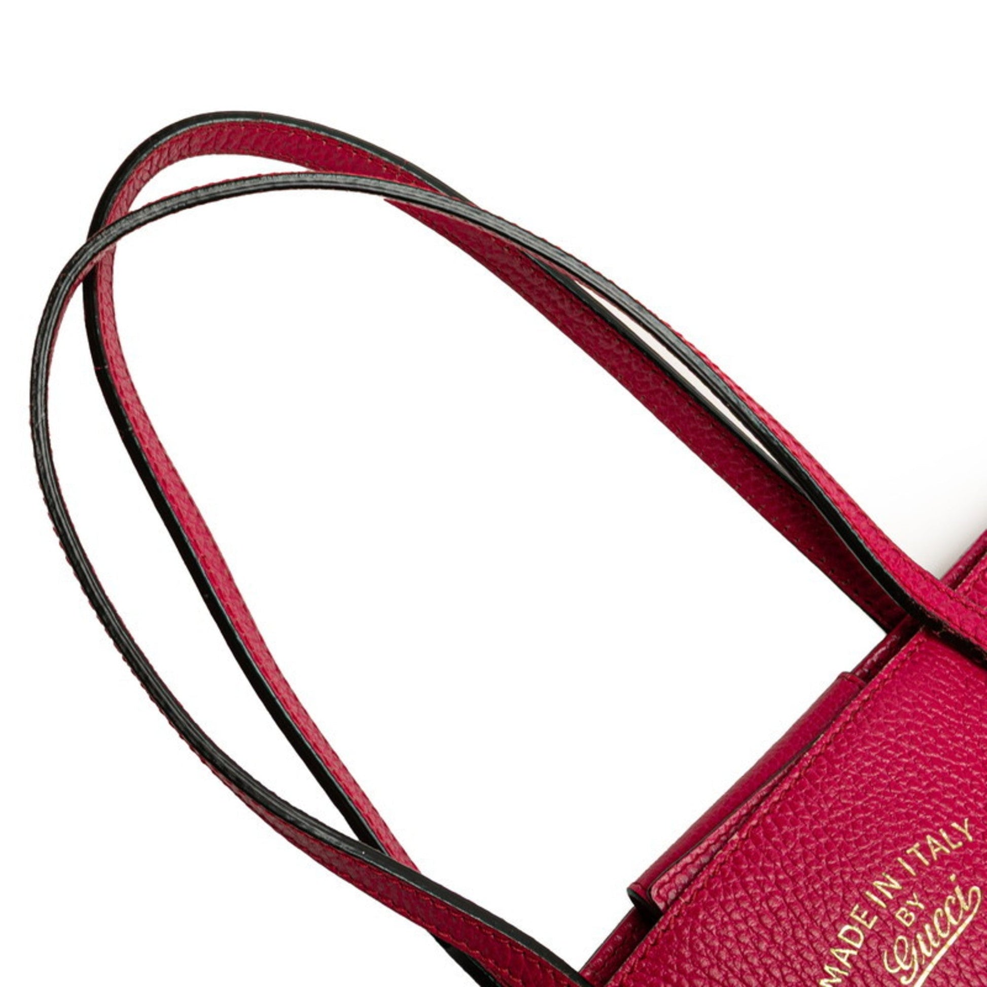 Gucci Gucci Swing Pink Leather Shoulder Bag Tote Bag