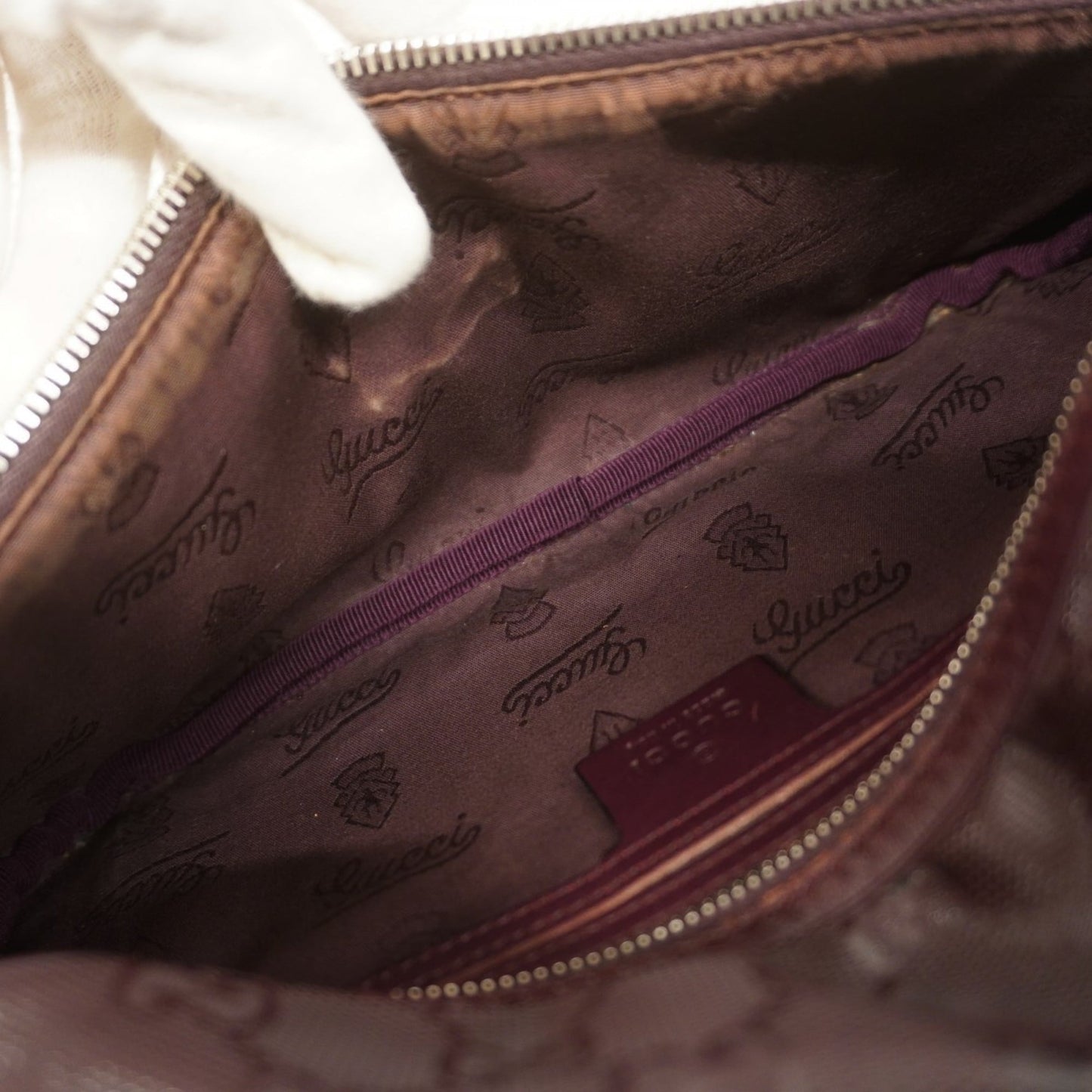 Gucci Bordeaux Pvc Sling Bag