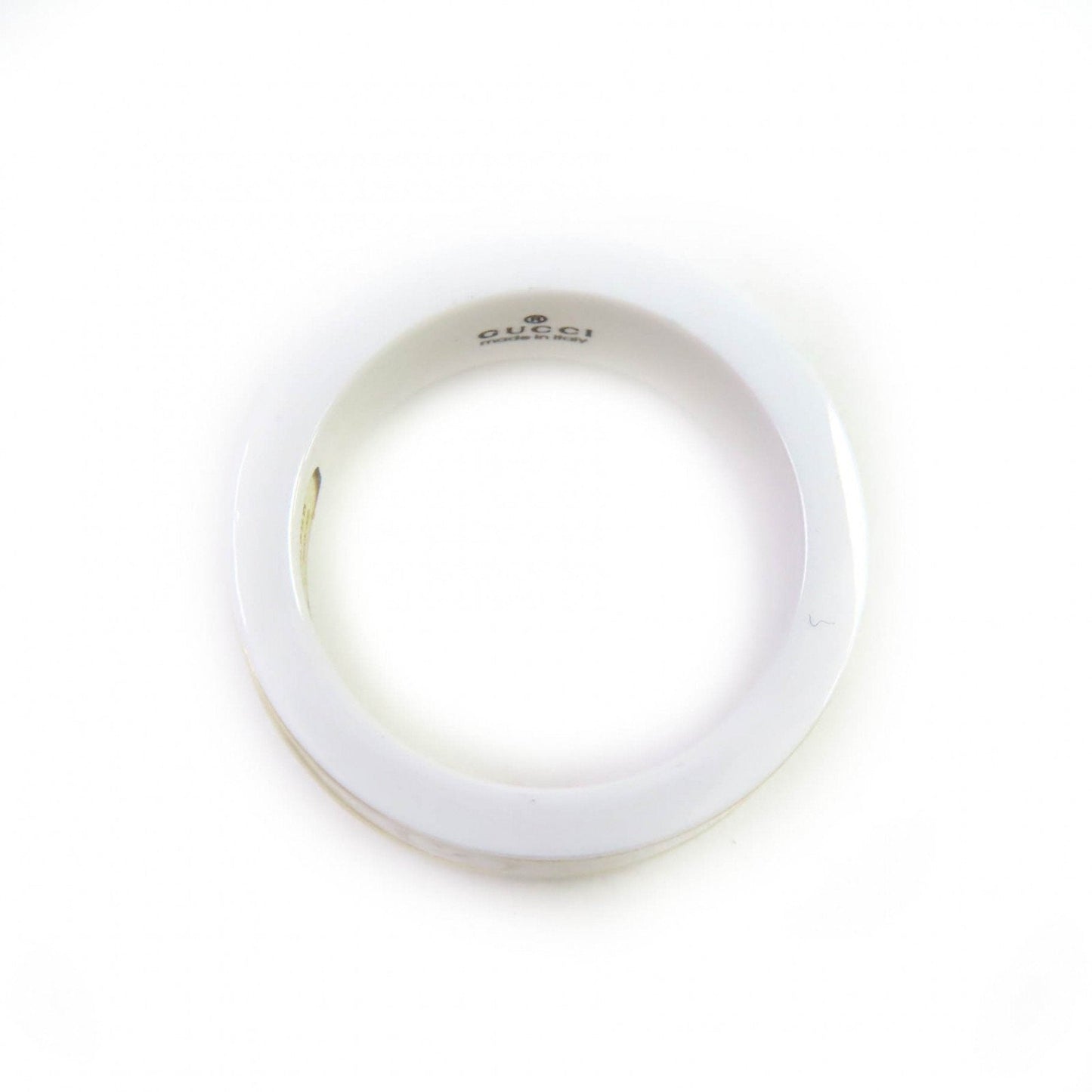 Gucci White Ceramic Band Ring