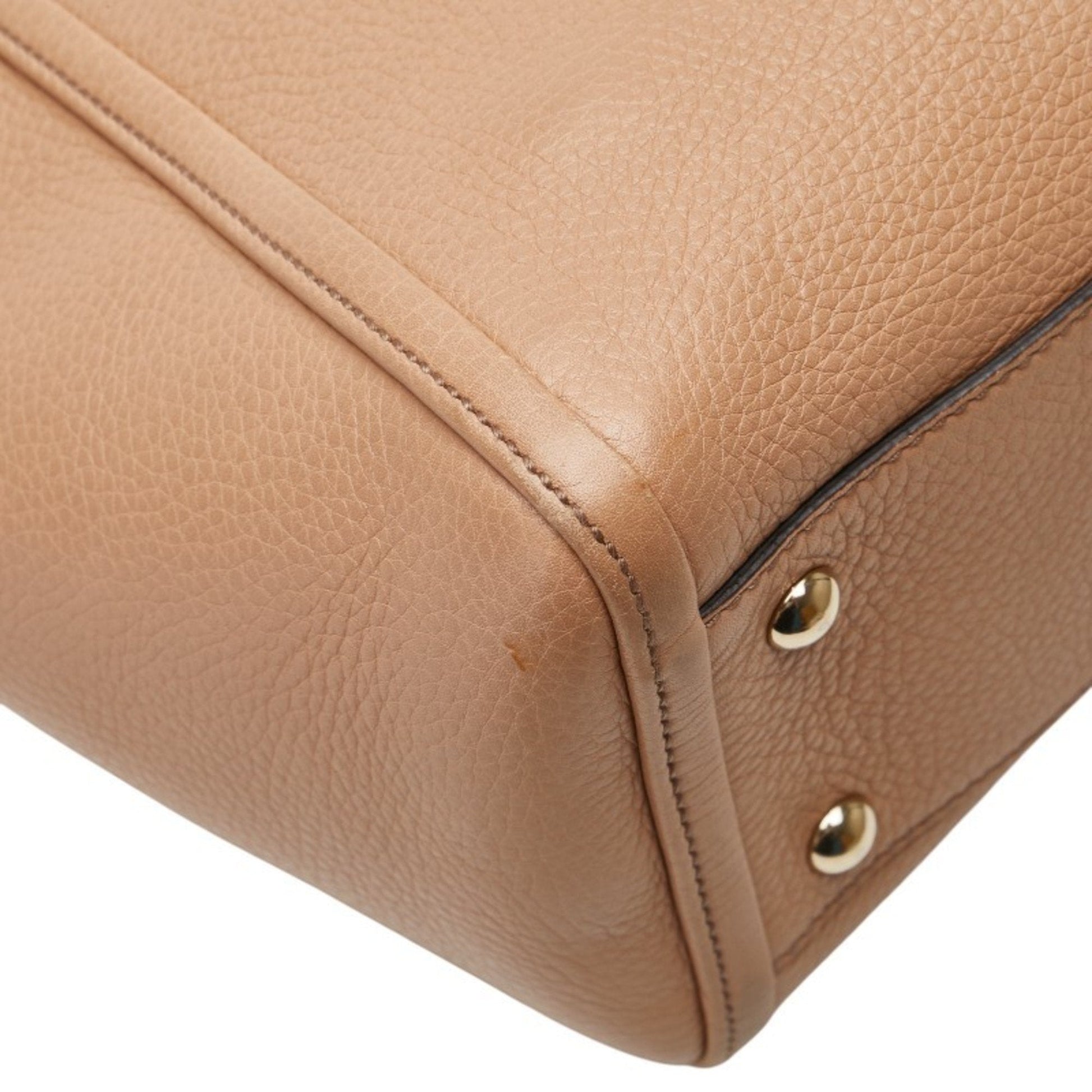 Gucci Beige Leather Handbag Shoulder Bag