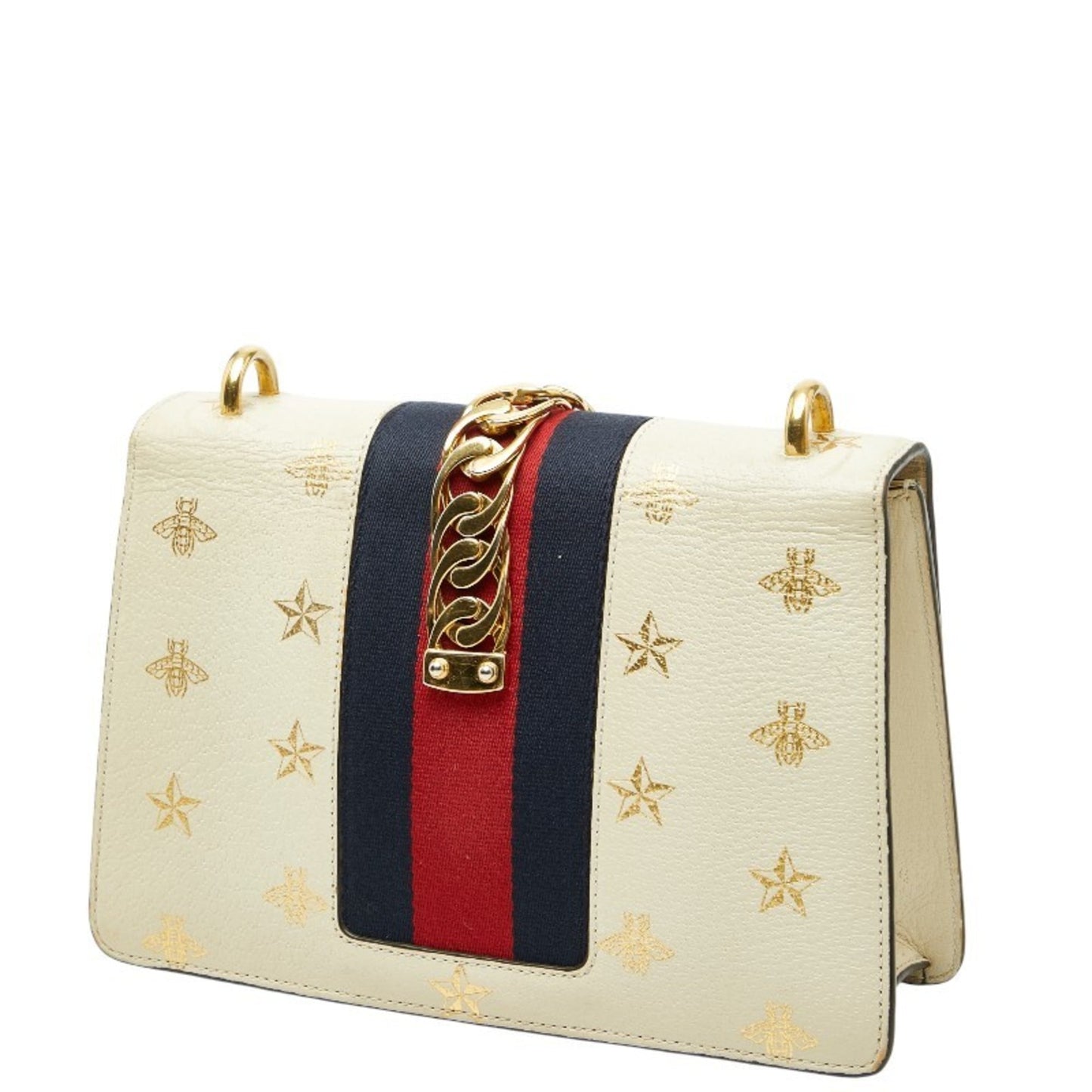 Gucci Ivory White Leather Shoulder Bag