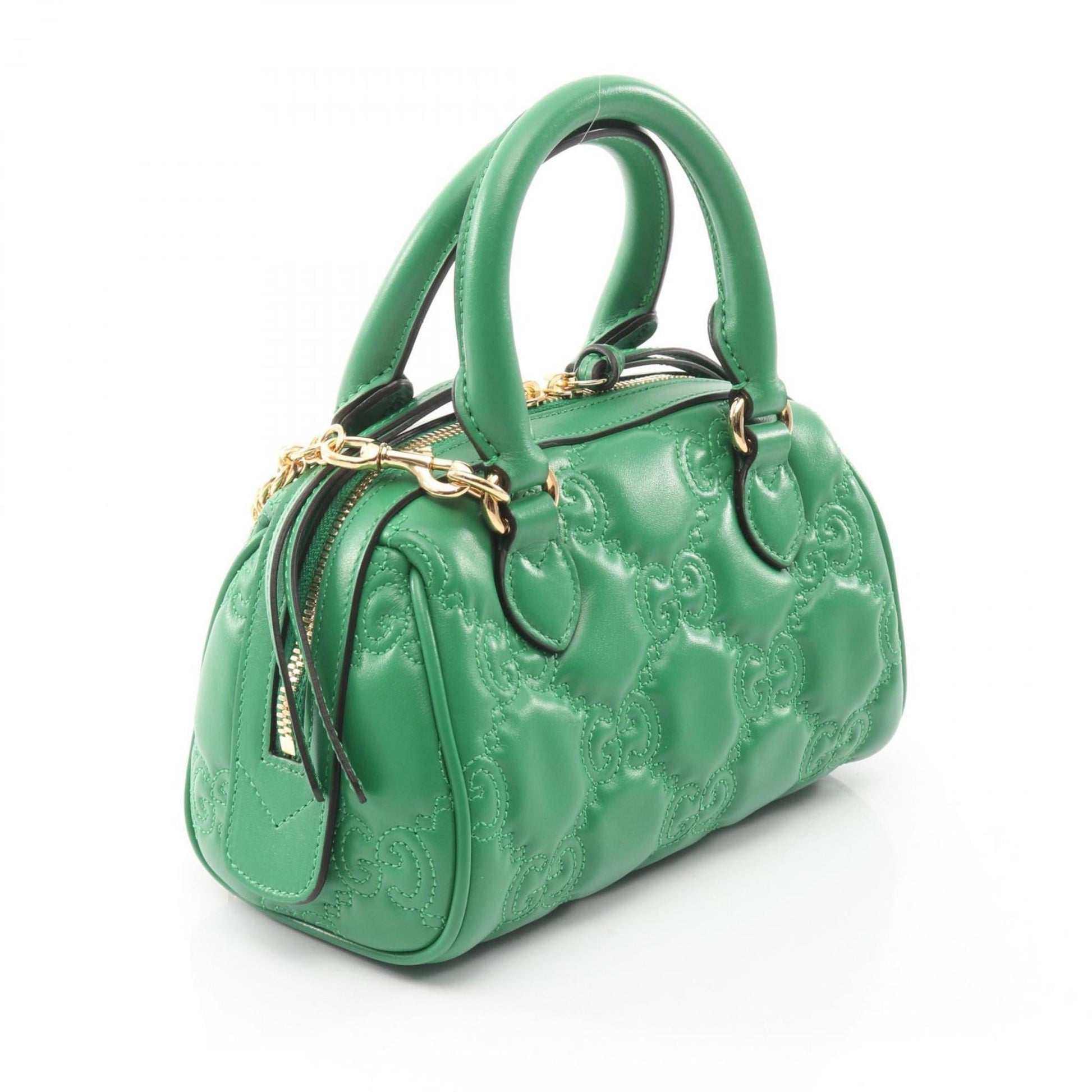 Gucci Green Leather Handbag