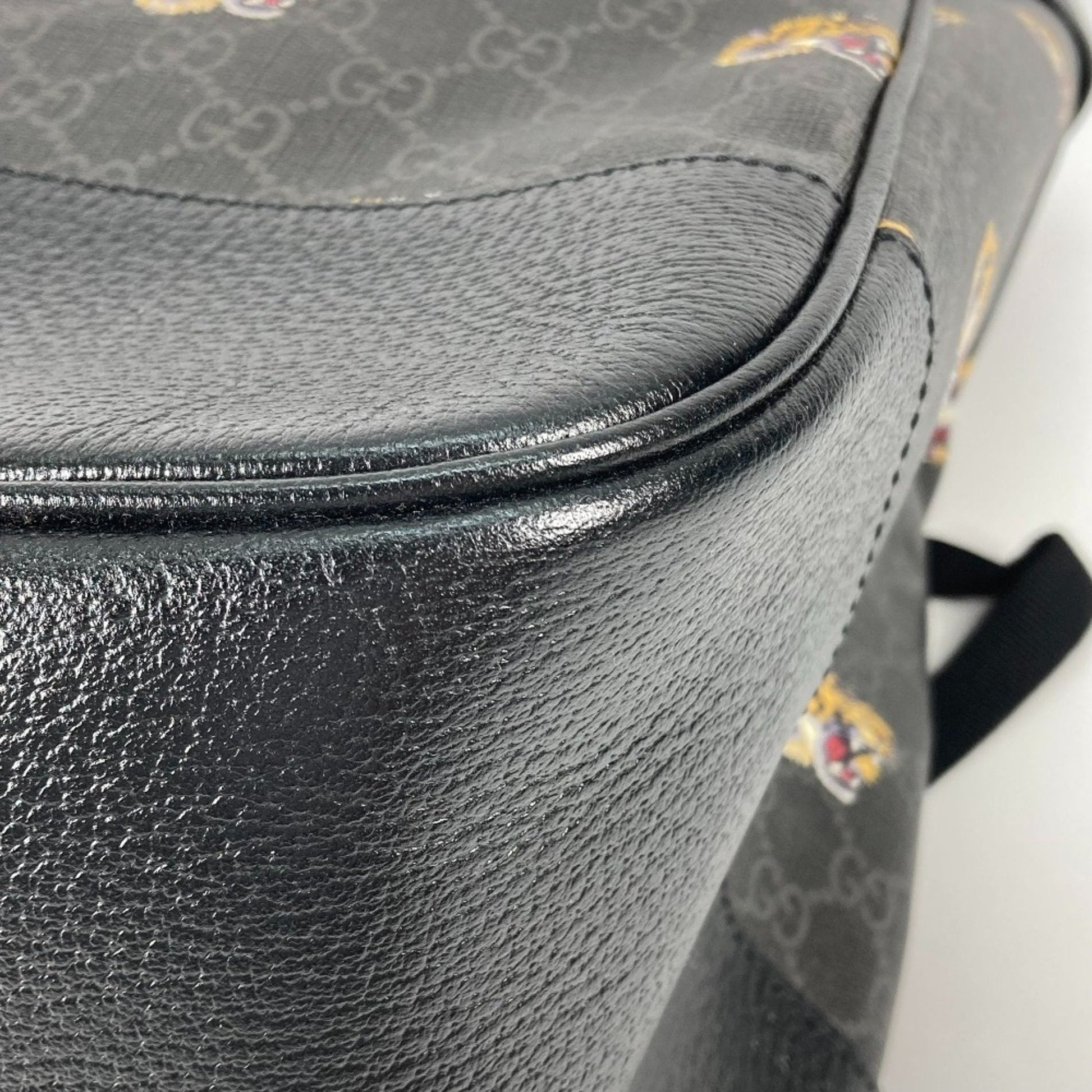 Gucci Black Gg Supreme Backpack