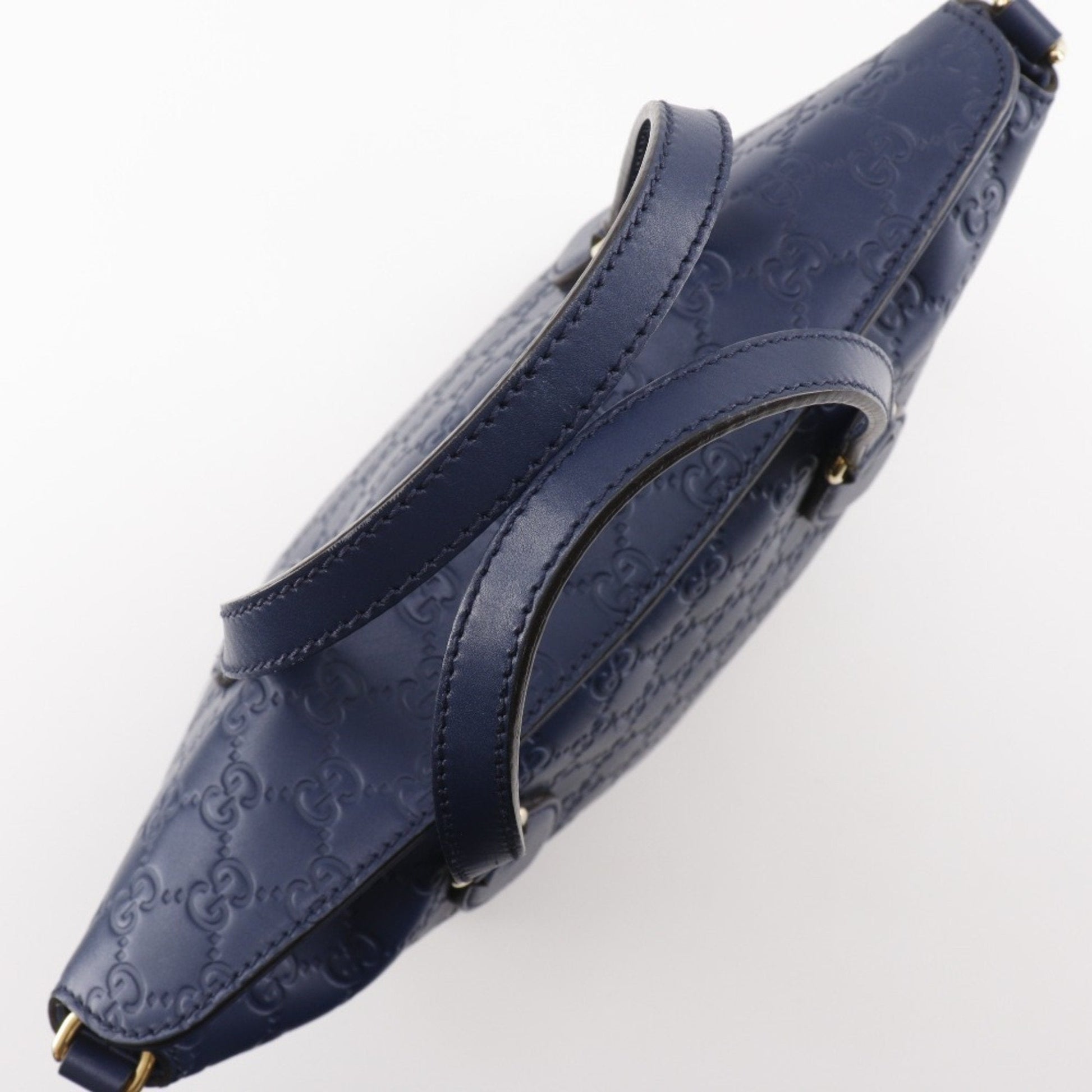Gucci Navy Leather Handbag