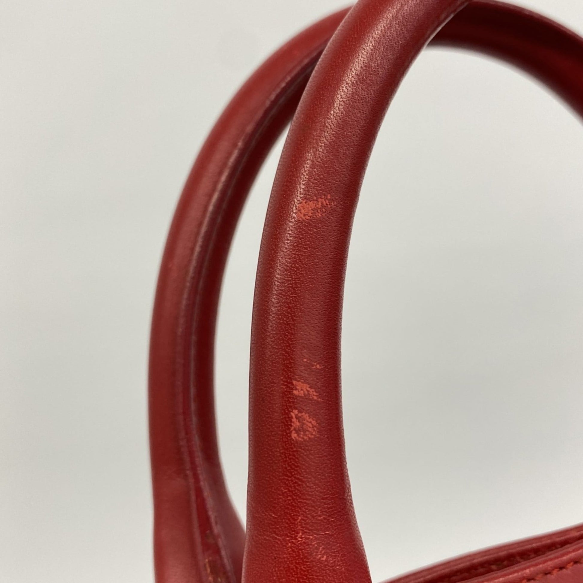 Gucci Beige Black Red Color Canvas Tote Bag