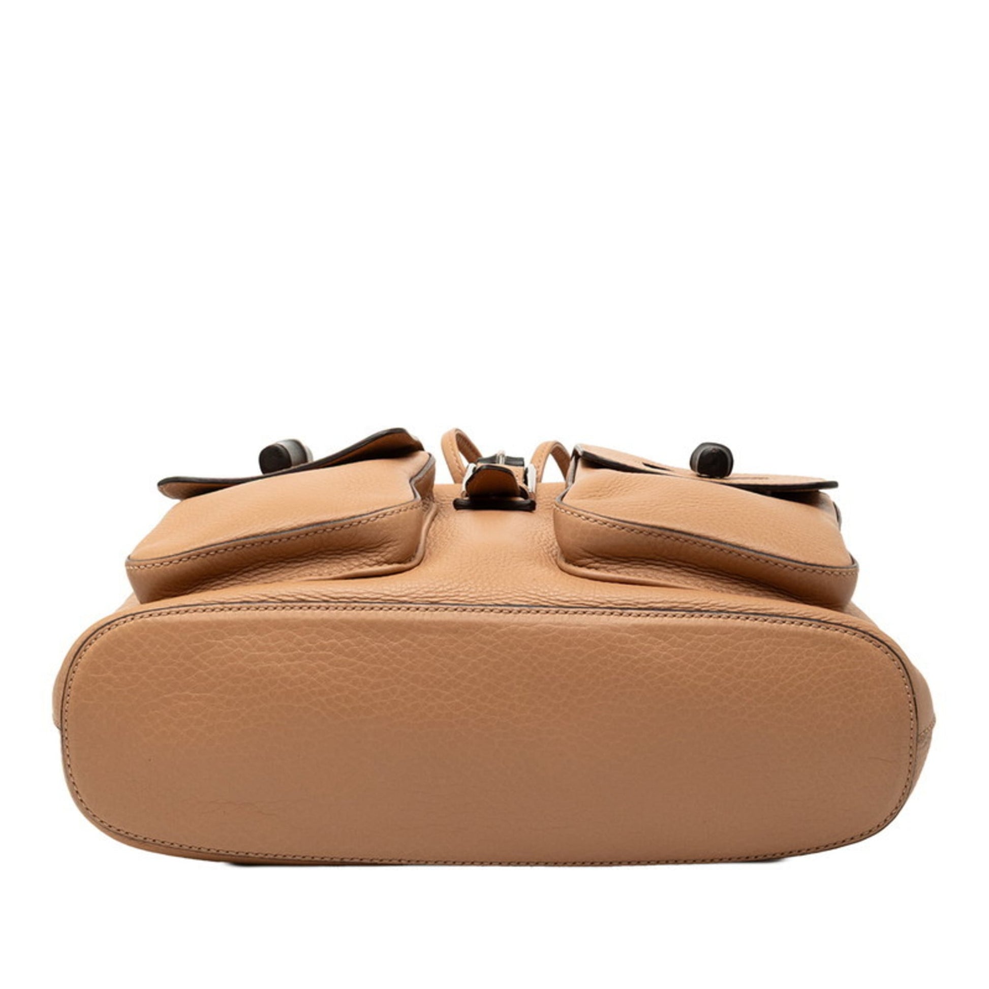 Gucci Brown Leather Backpack