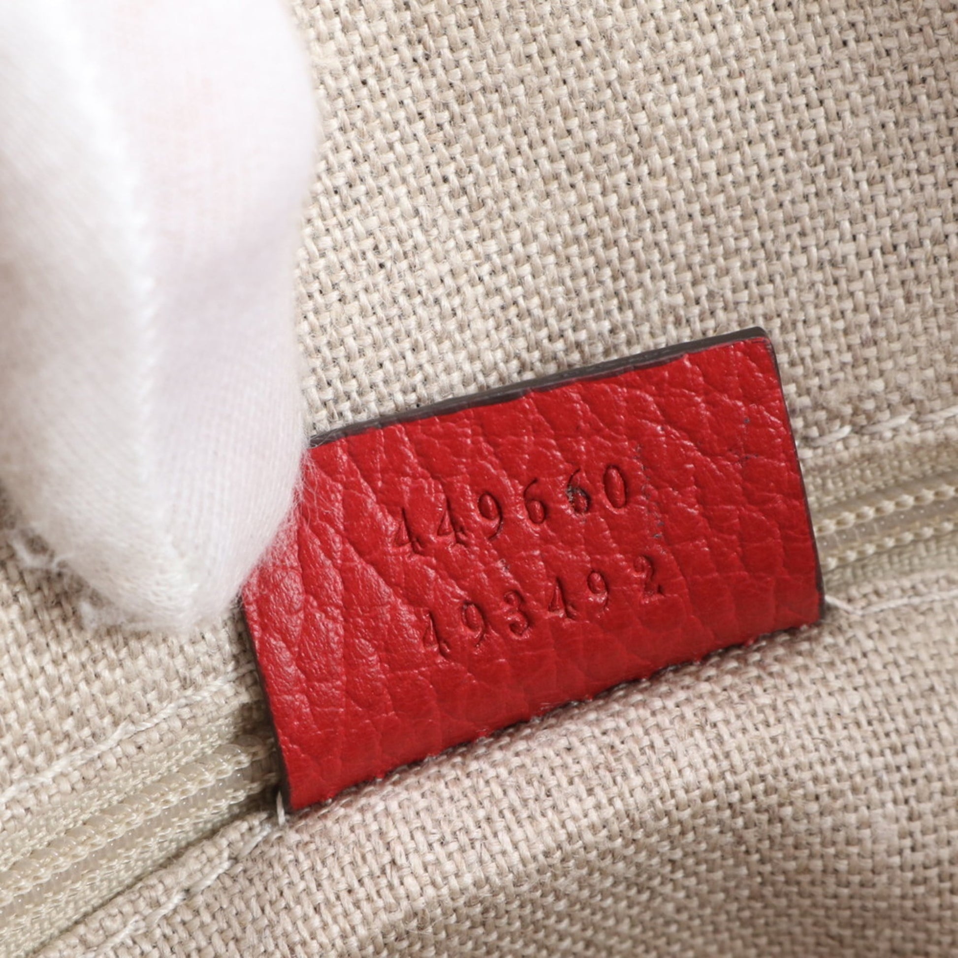 Gucci Red Color Leather Shoulder Bag