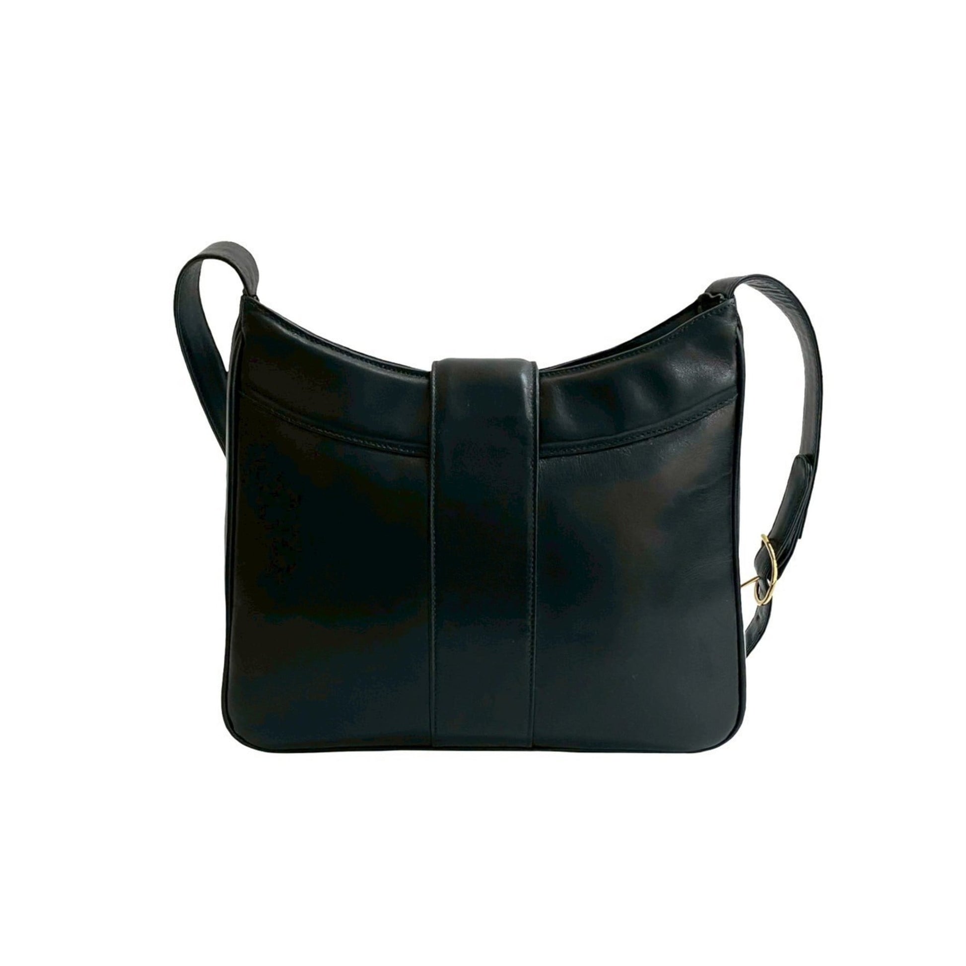 Gucci Black Green Red Color Leather Shoulder Bag