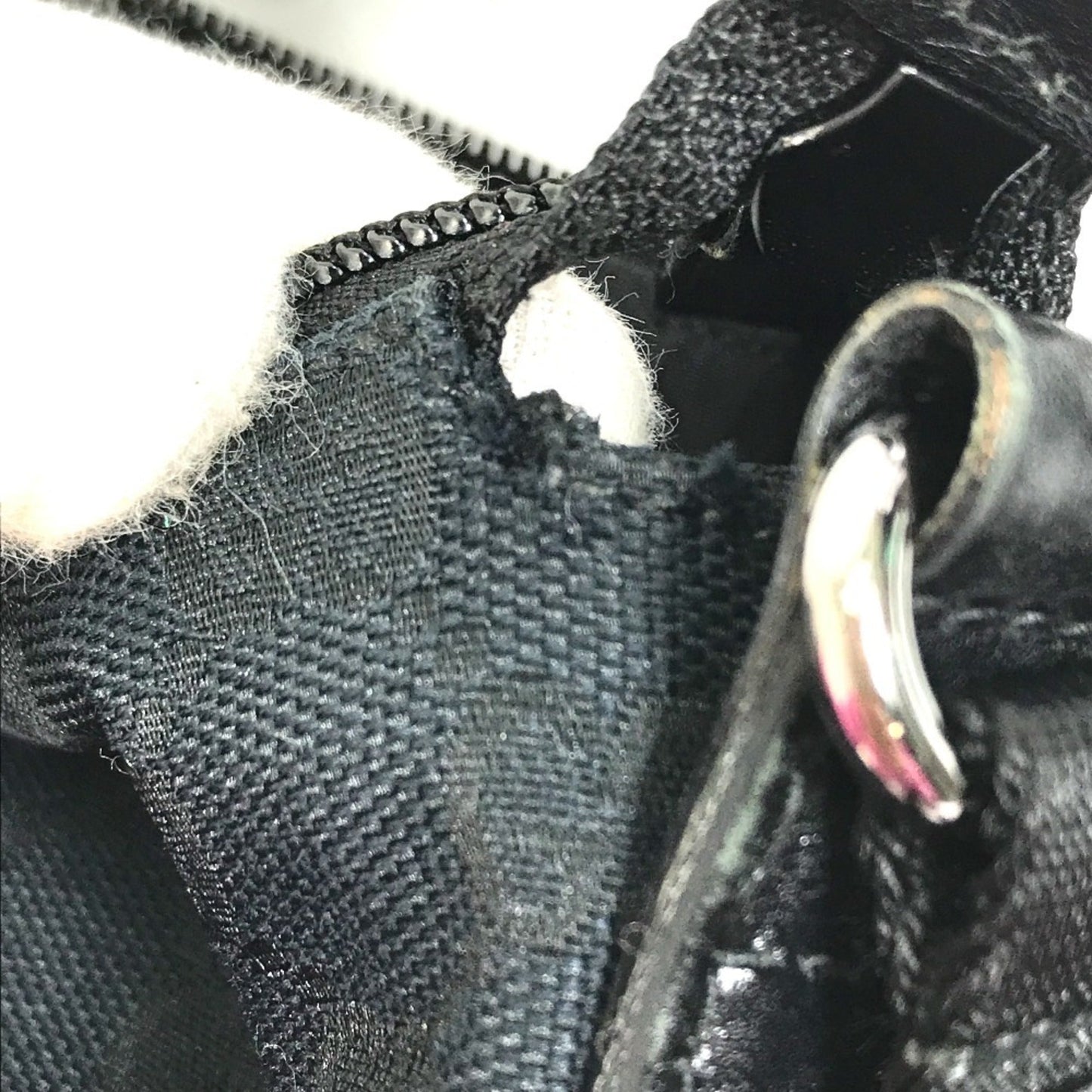 Gucci Black Gg Canvas Shoulder Bag