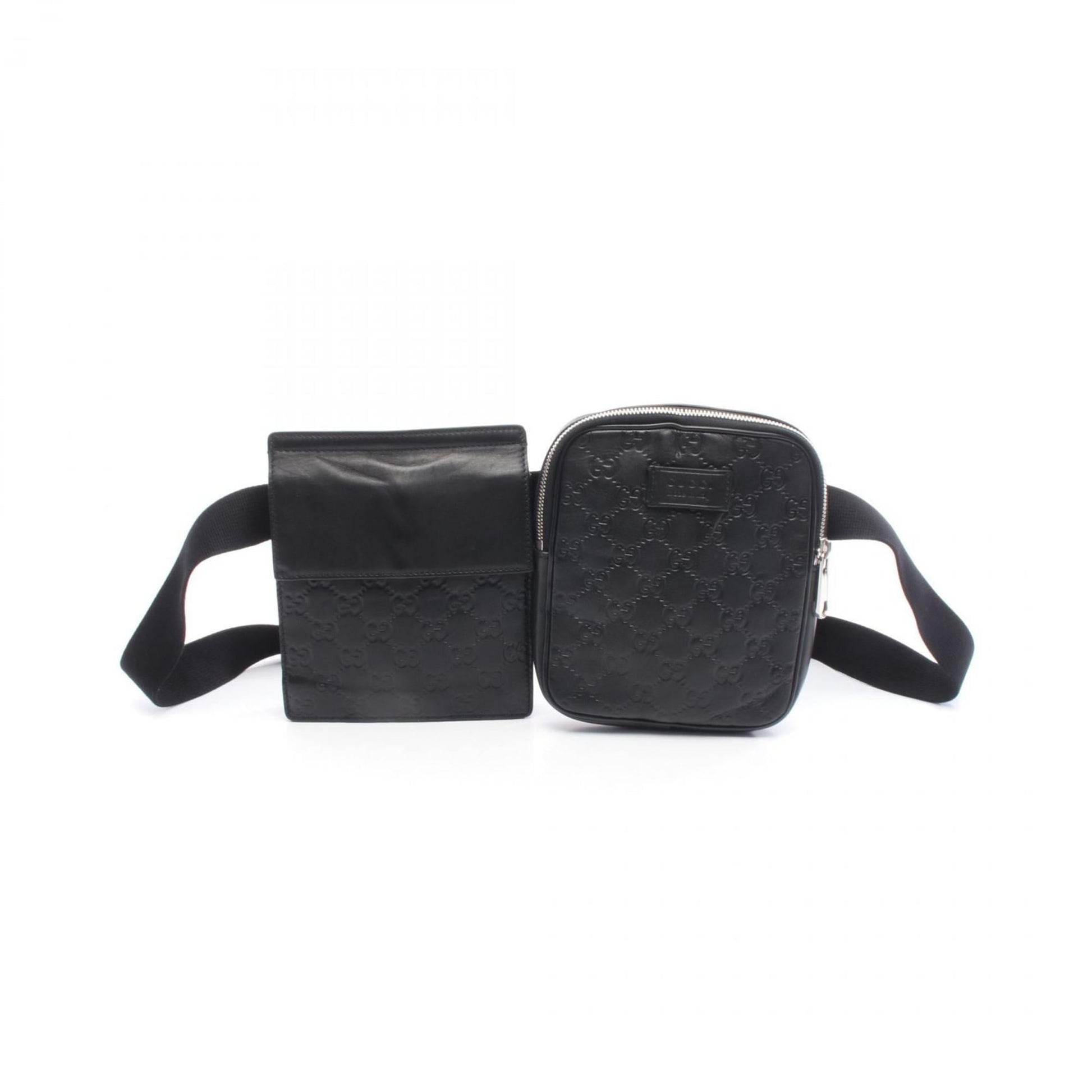Gucci Black Leather Fanny Pack