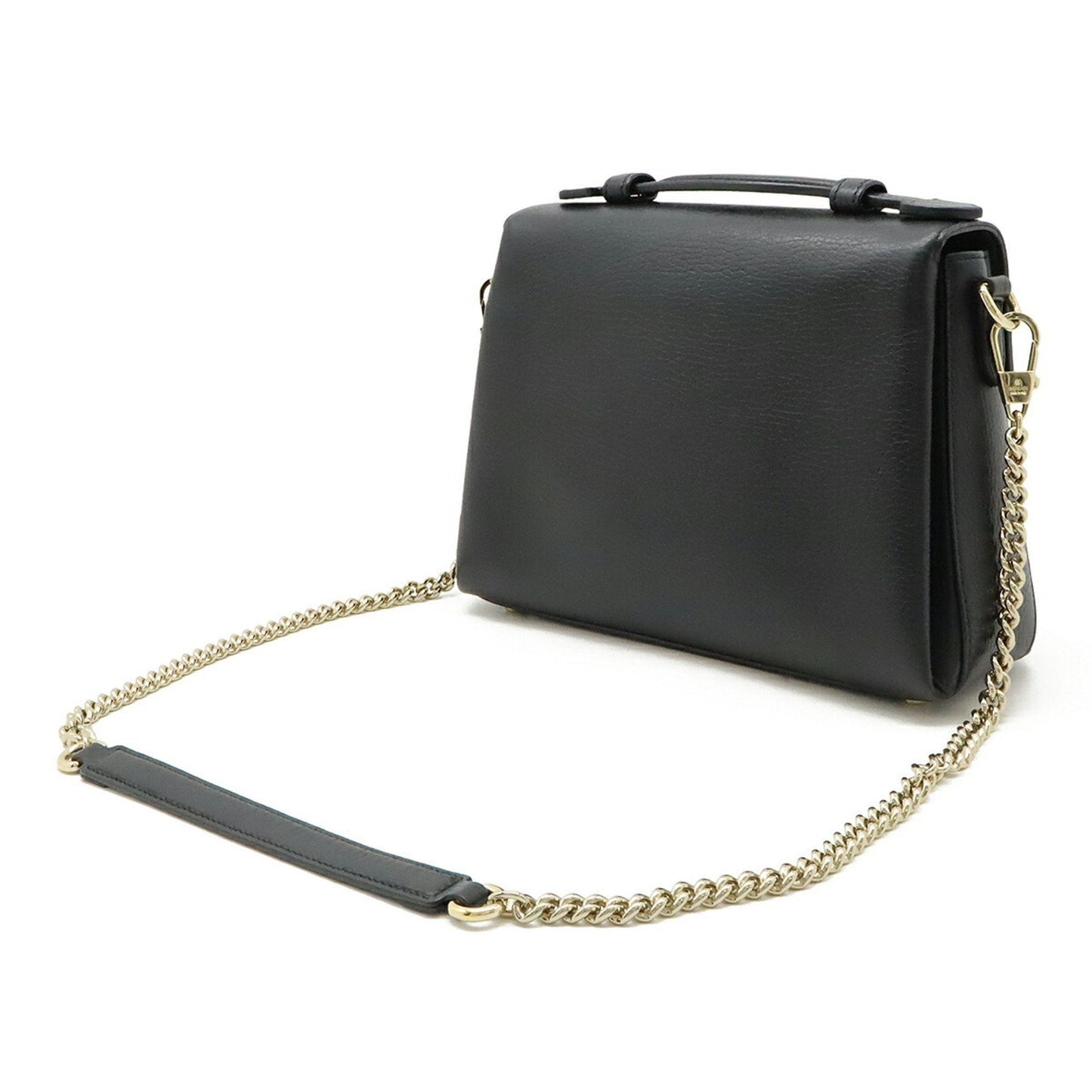 Gucci Black Leather Handbag Shoulder Bag