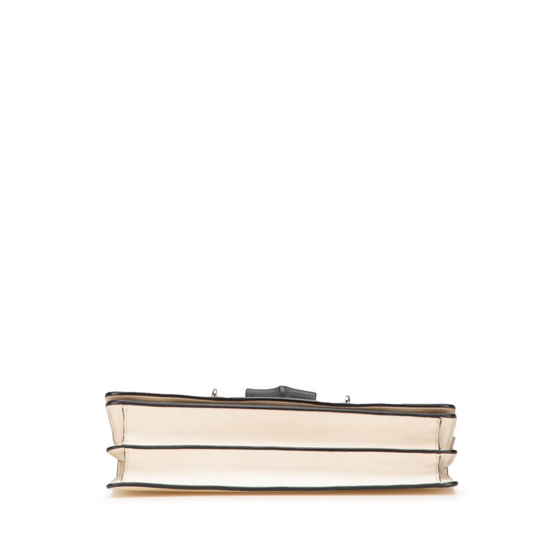 Gucci Gray White Leather Shoulder Bag