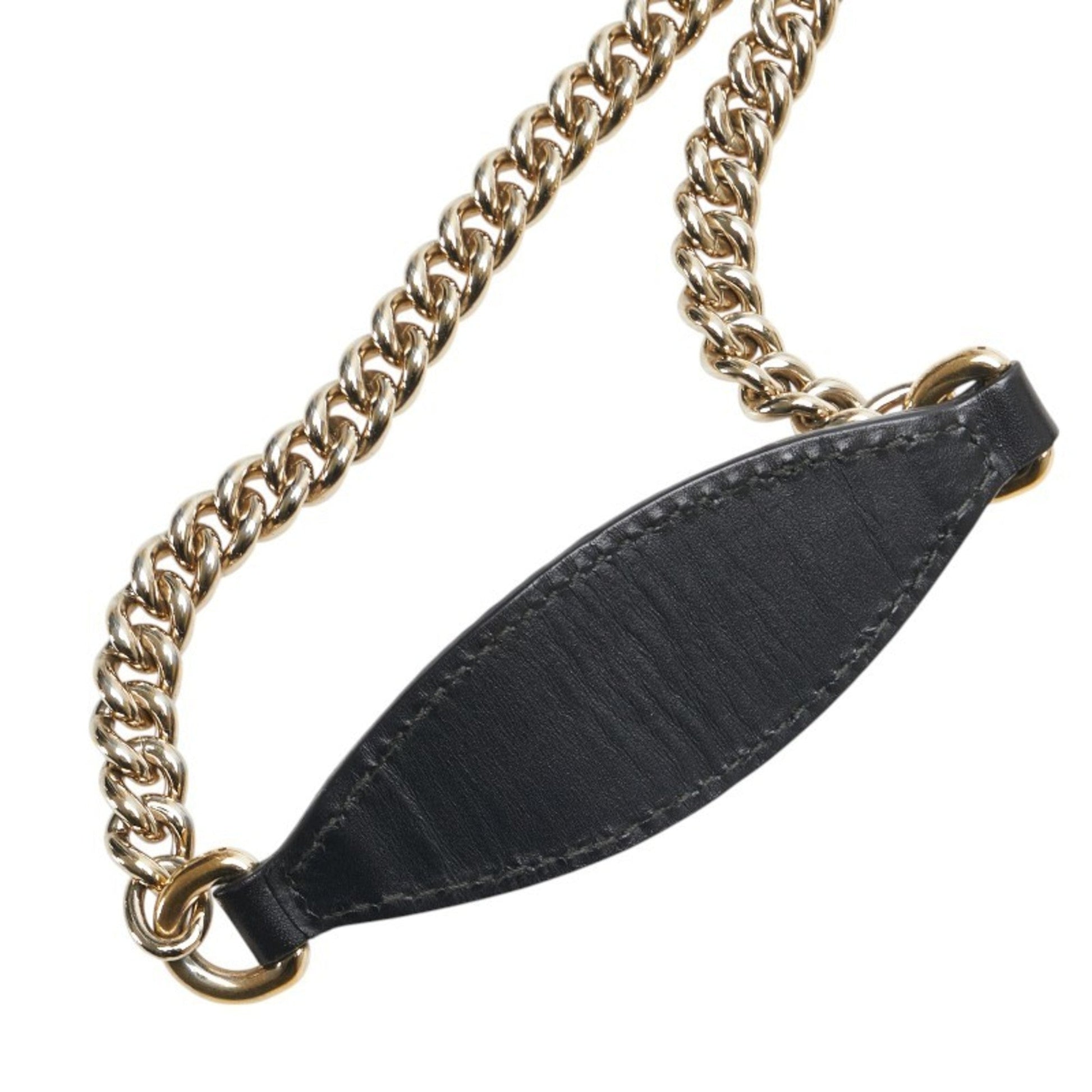 Gucci Horsebit Black Leather Shoulder Bag