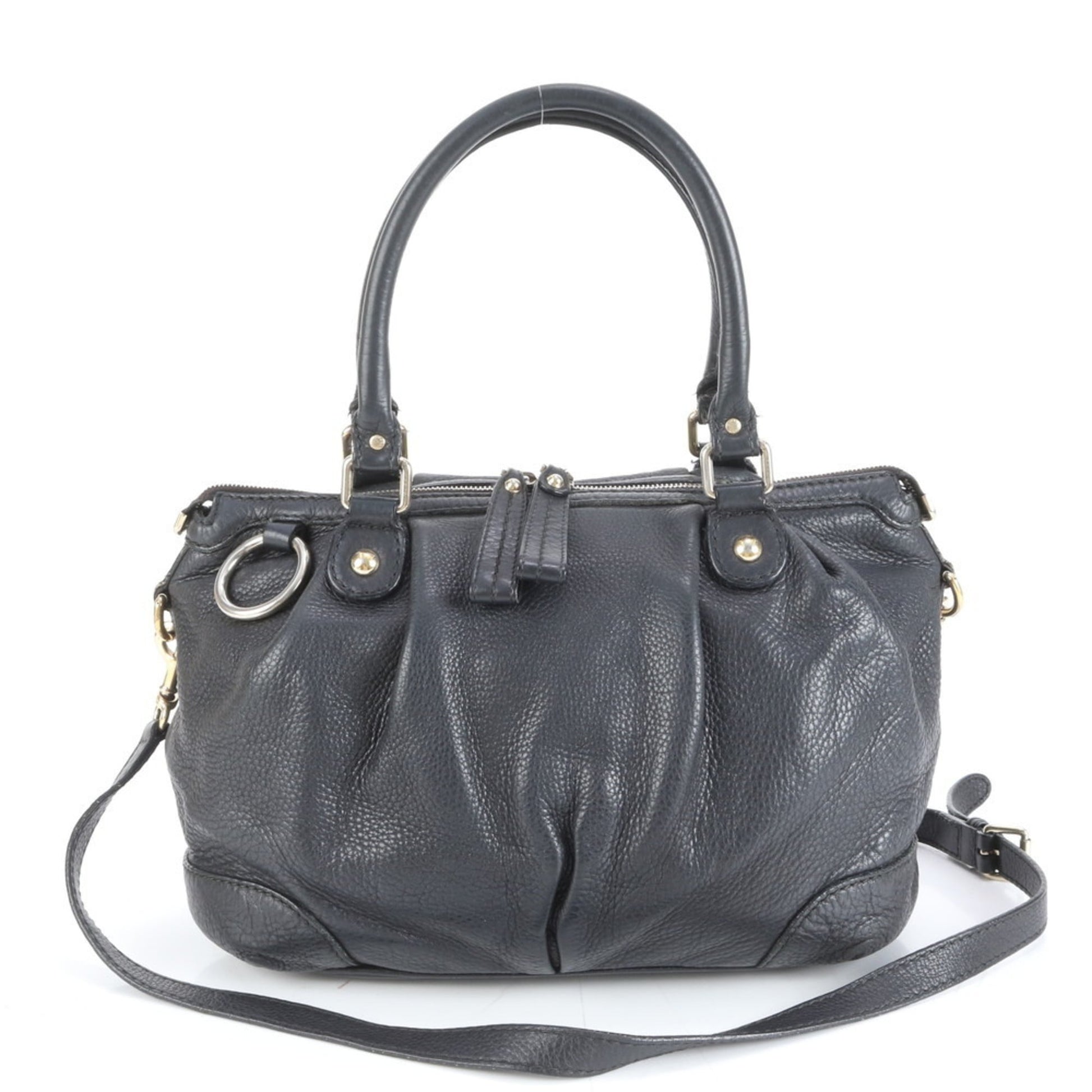 Gucci Black Leather Shoulder Bag