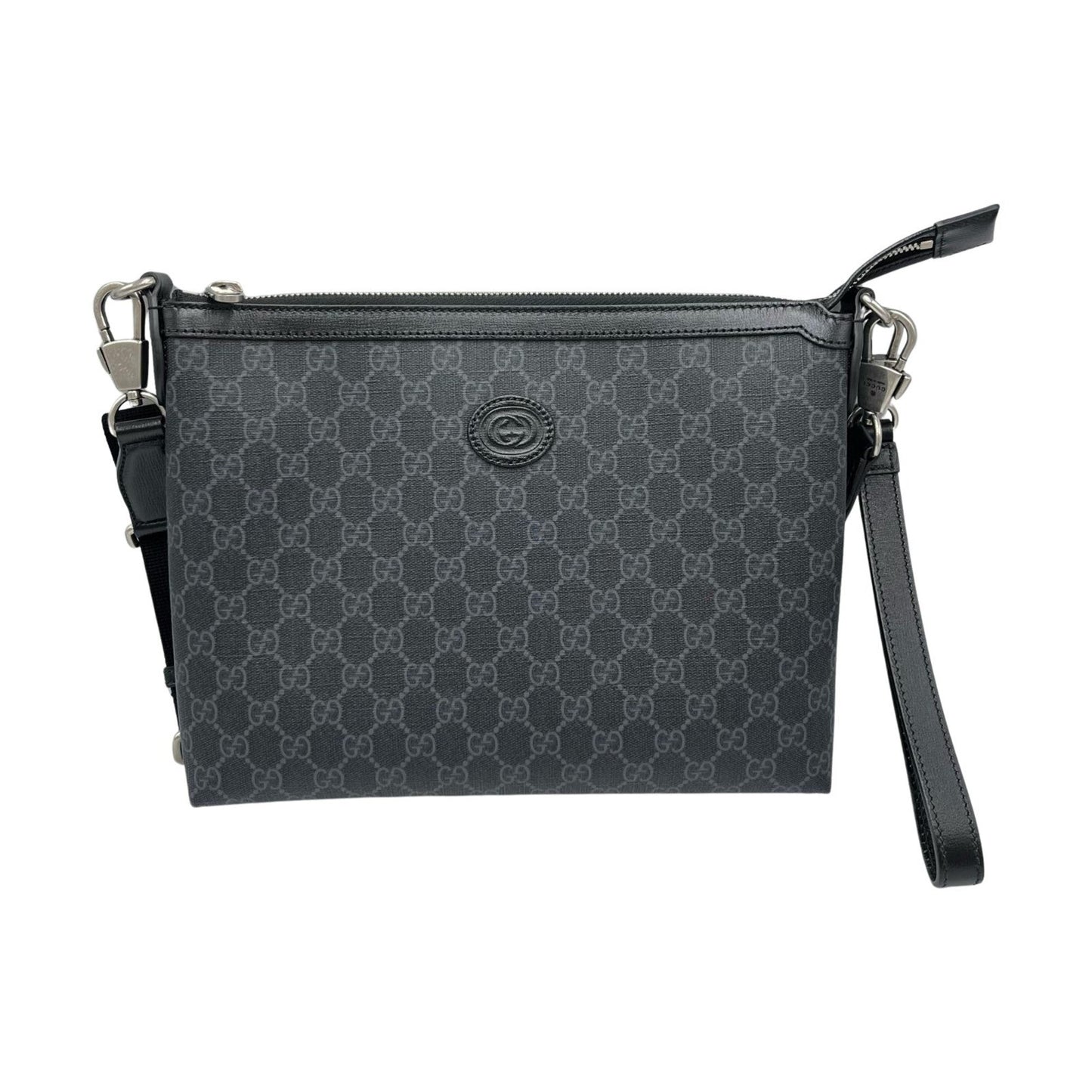 Gucci Black Gg Supreme Messenger Bag Shoulder Bag