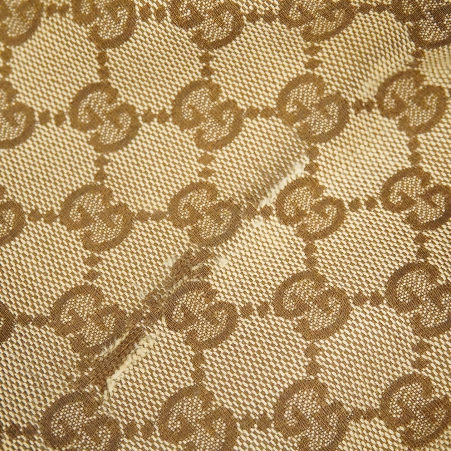 Gucci Brown Canvas Tote Bag