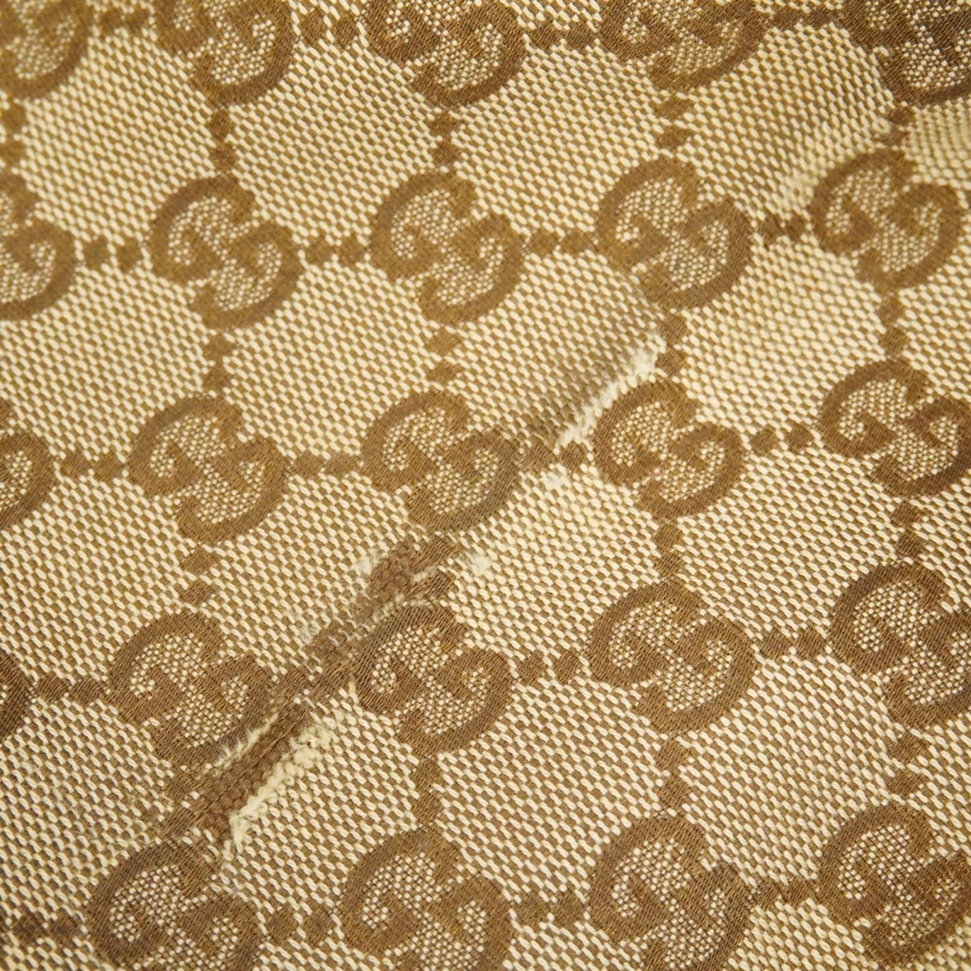 Gucci Brown Canvas Tote Bag