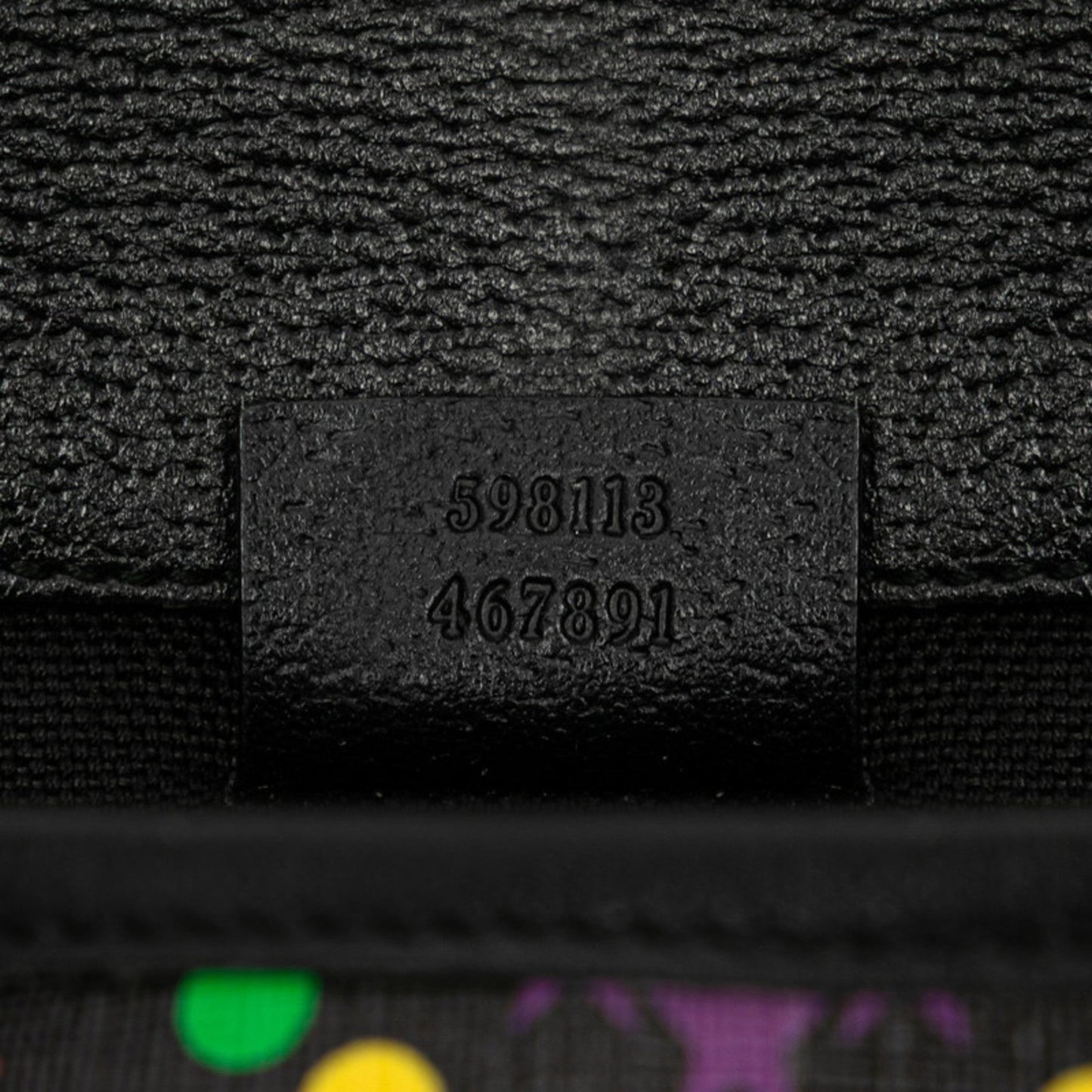 Gucci Black Multi-Color Leather Sling Bag