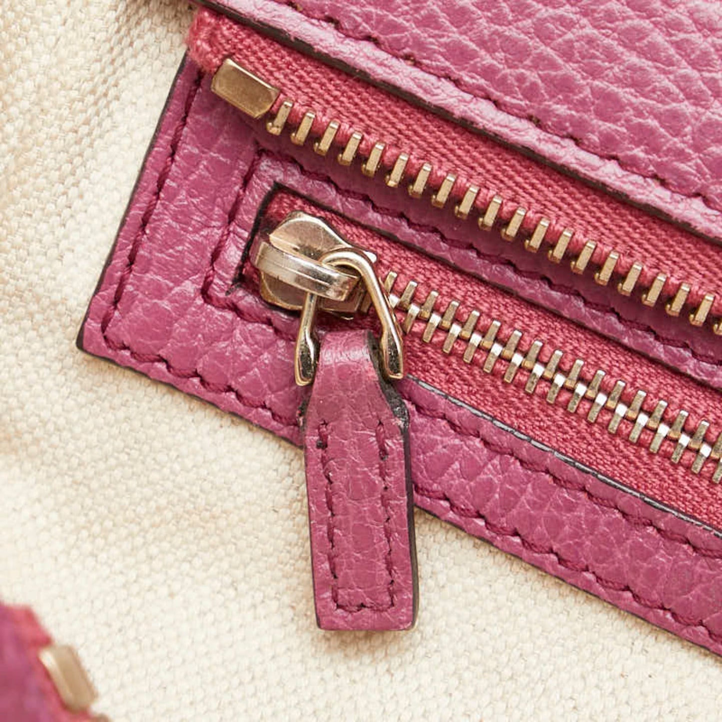 Gucci Purple Leather Handbag Shoulder Bag