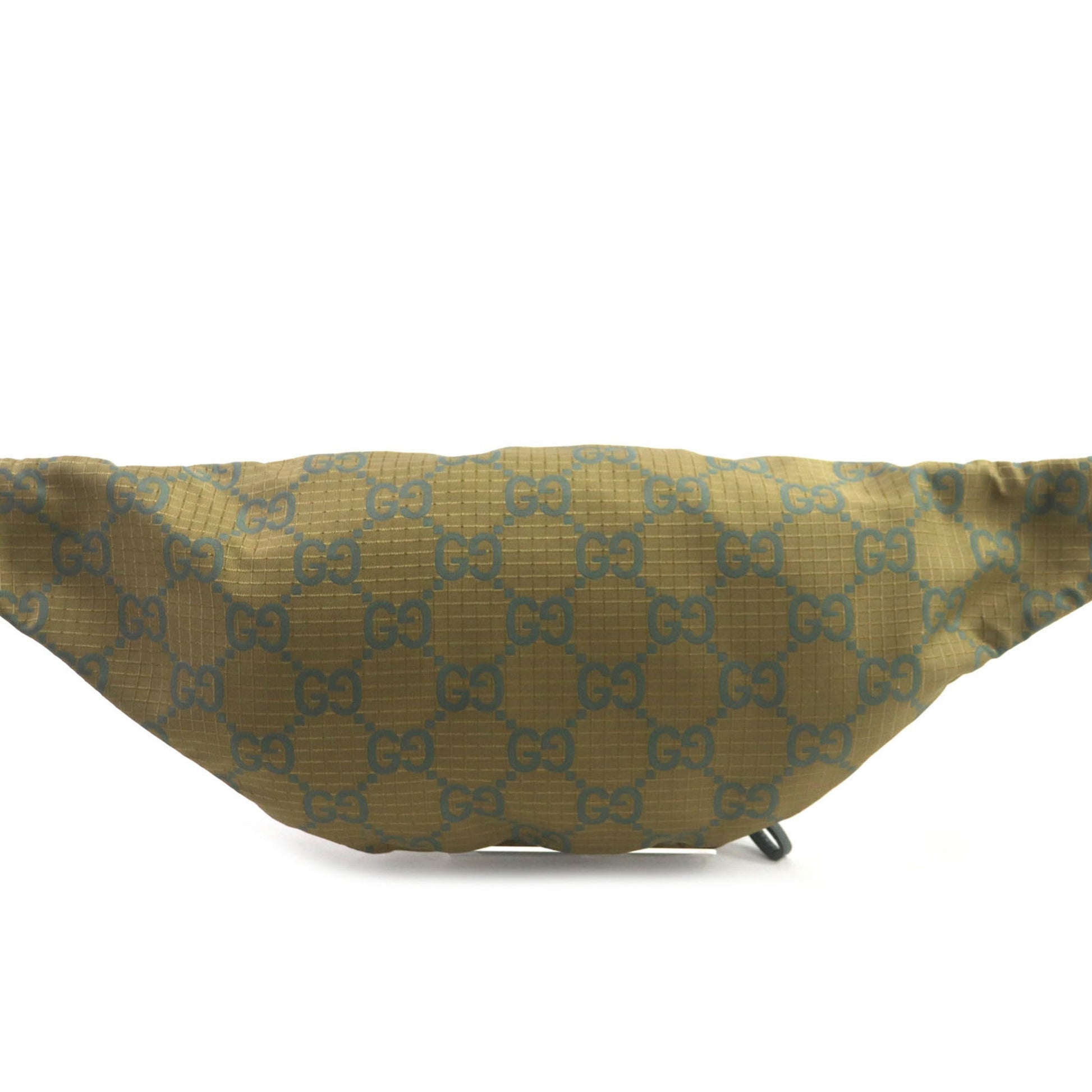 Gucci Khaki Nylon Leather Fanny Pack