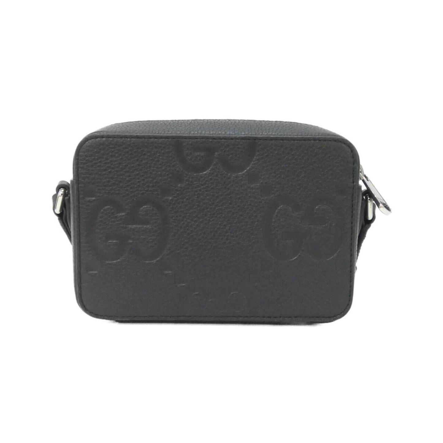 Gucci Black Gg Leather Shoulder Bag