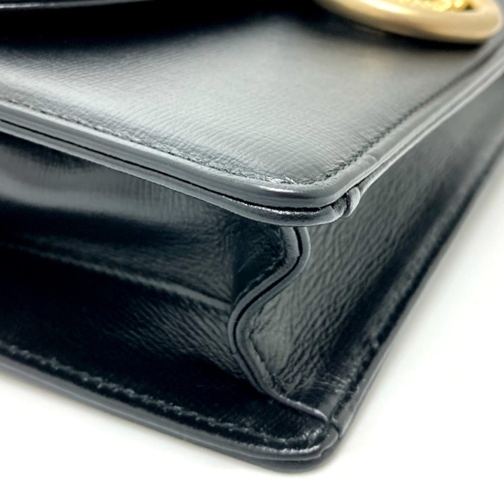 Gucci Black Leather Shoulder Bag