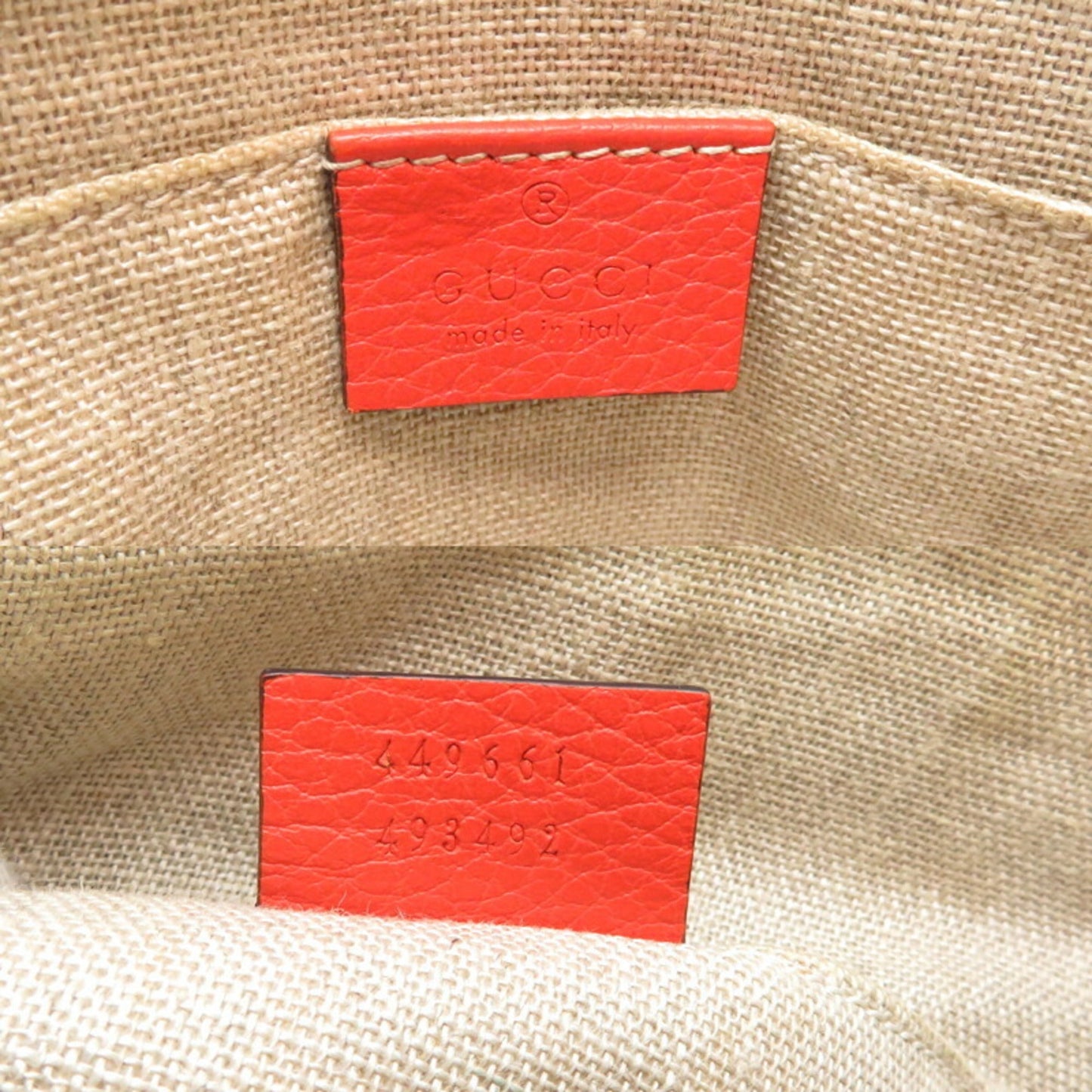 Gucci Orange Leather Handbag