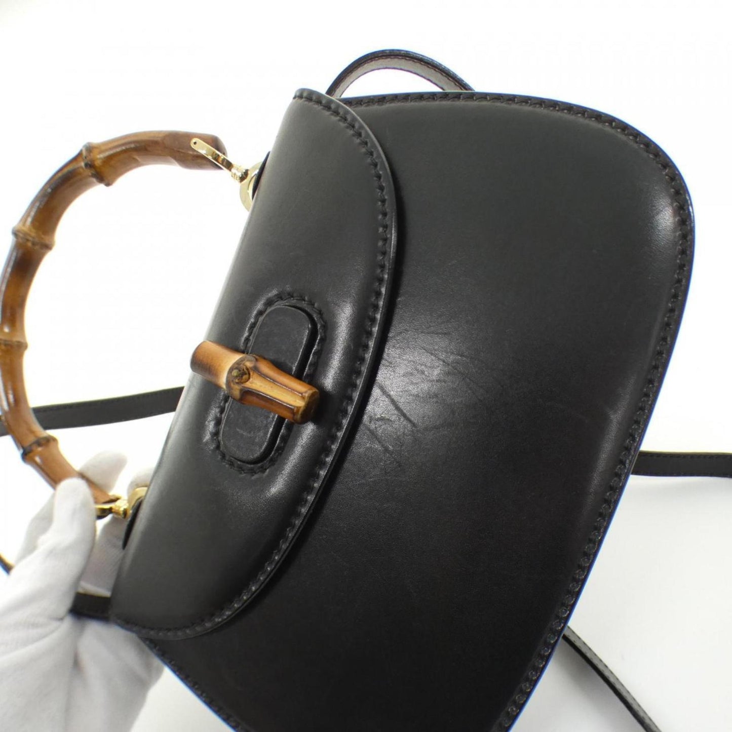 Gucci Black Leather Handbag