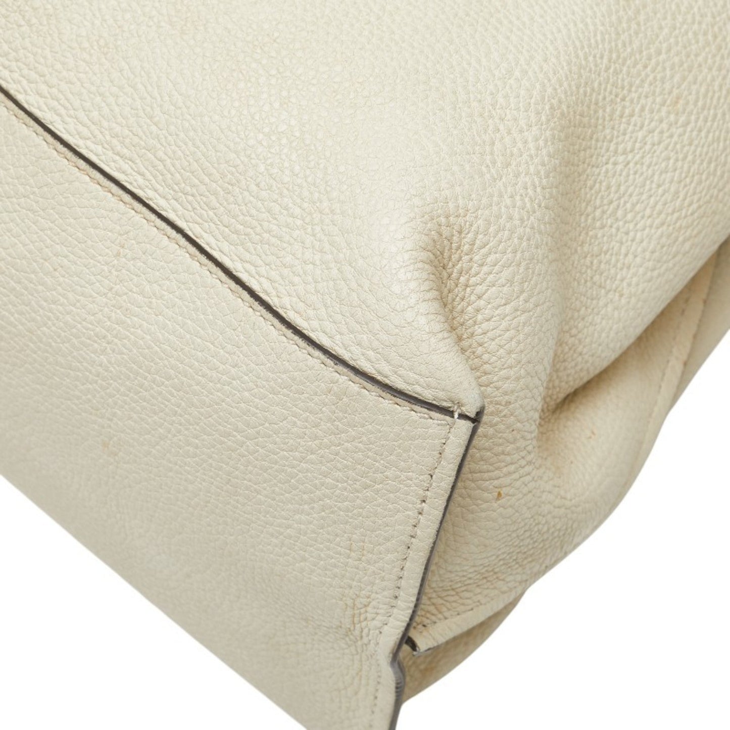 Gucci White Leather Shoulder Bag Tote Bag