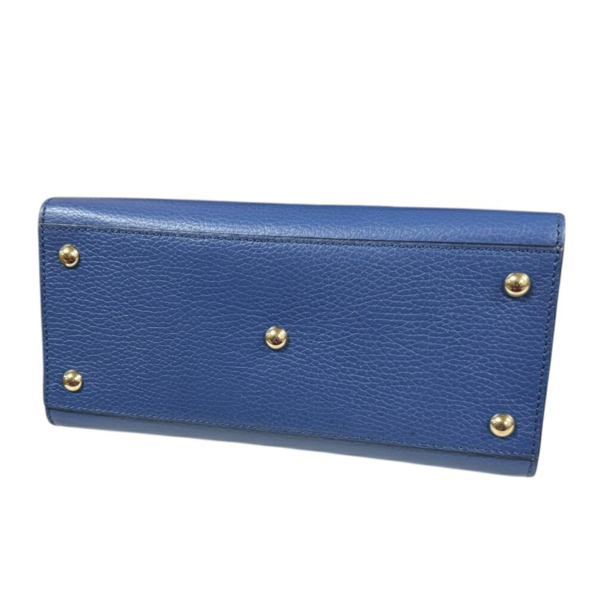 Gucci Soho Blue Leather Shoulder Bag