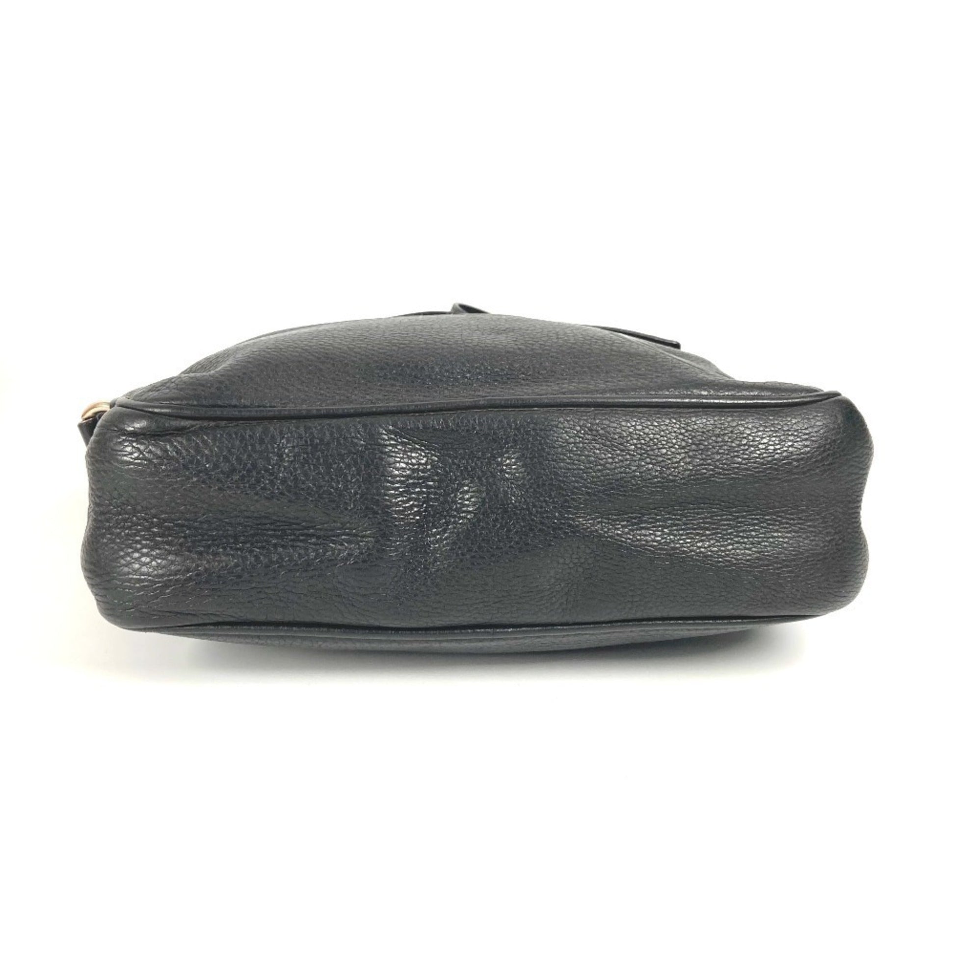 Gucci Black Leather Pochette Shoulder Bag