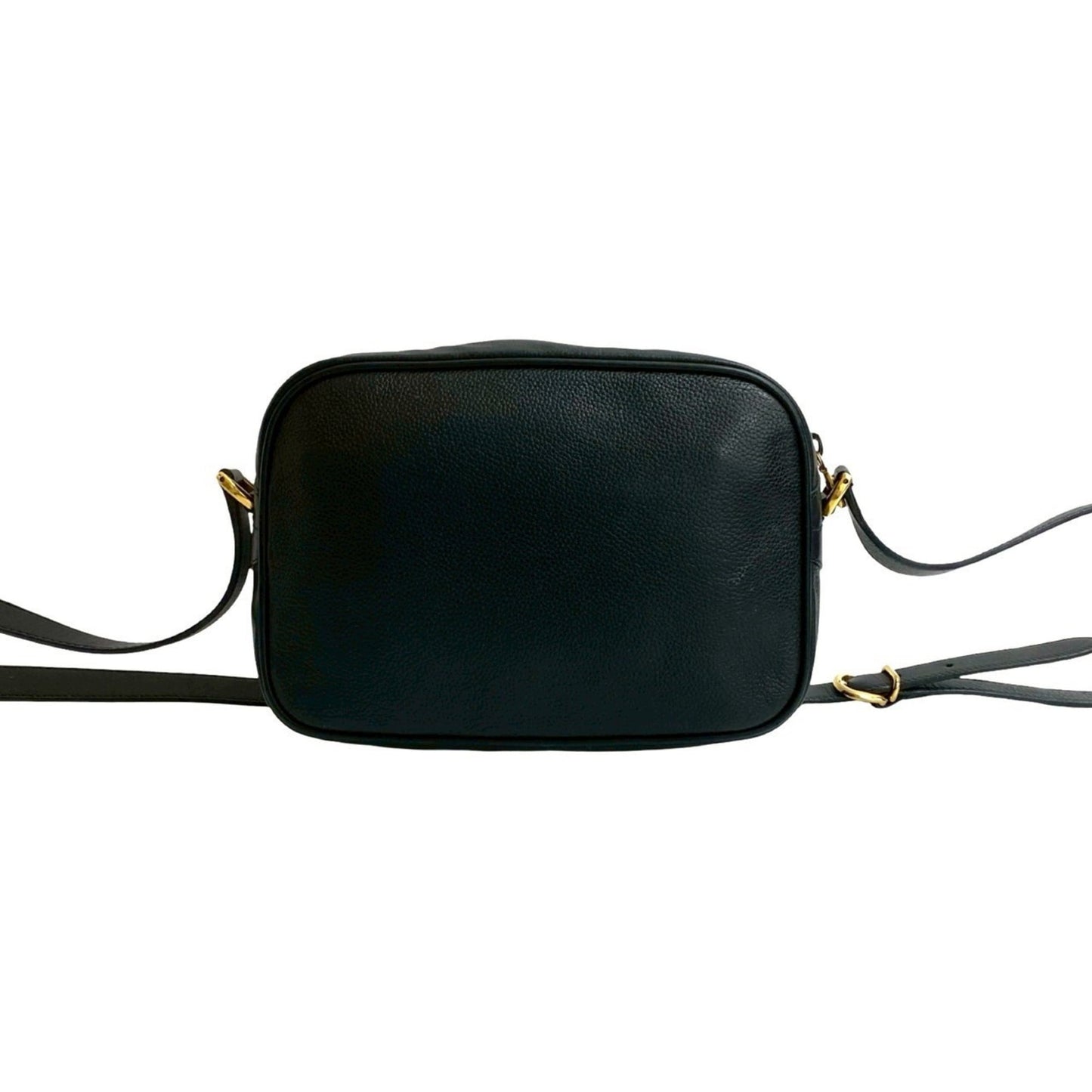 Gucci Black Green Red Color Leather Pochette Shoulder Bag