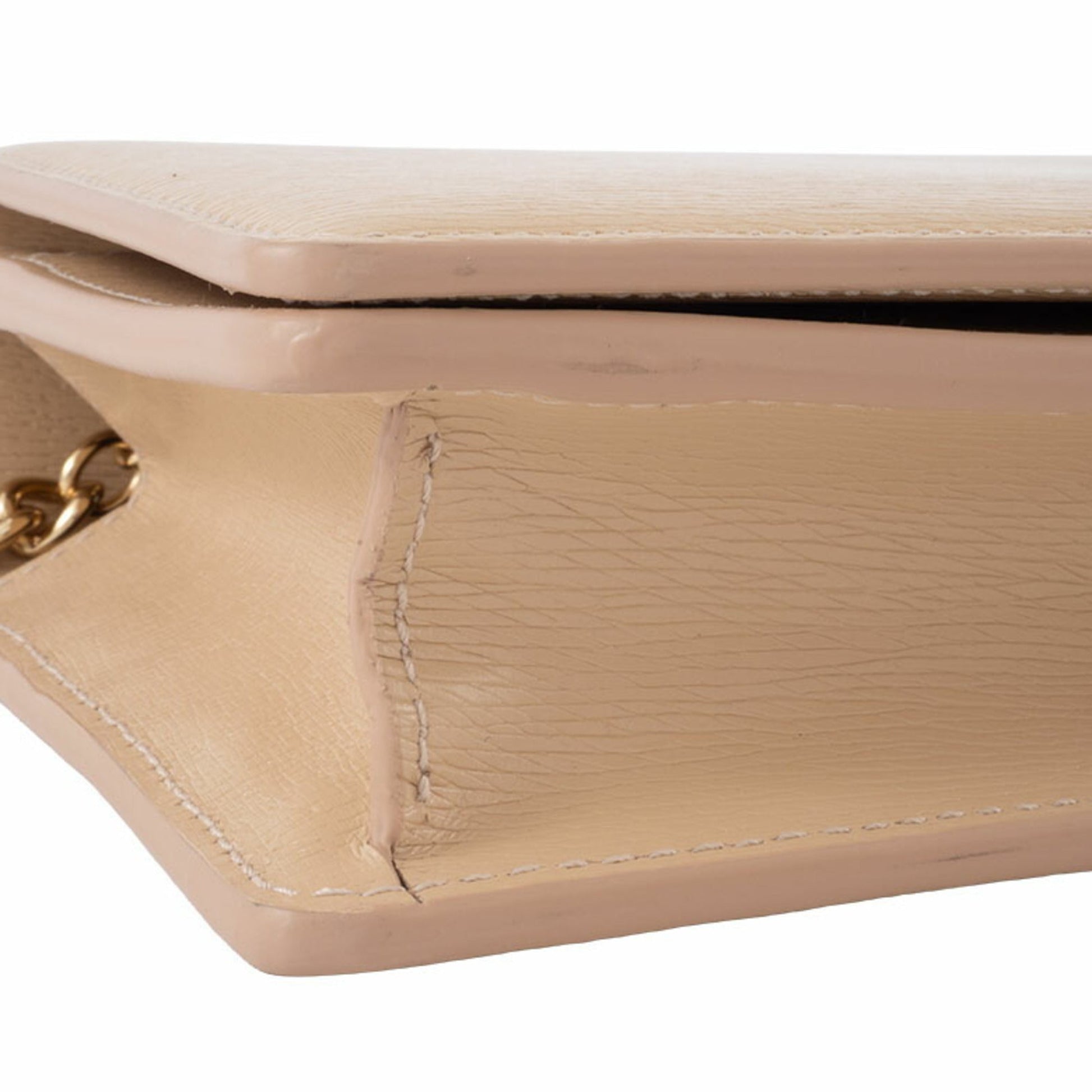 Gucci Pale Orange Leather Shoulder Bag