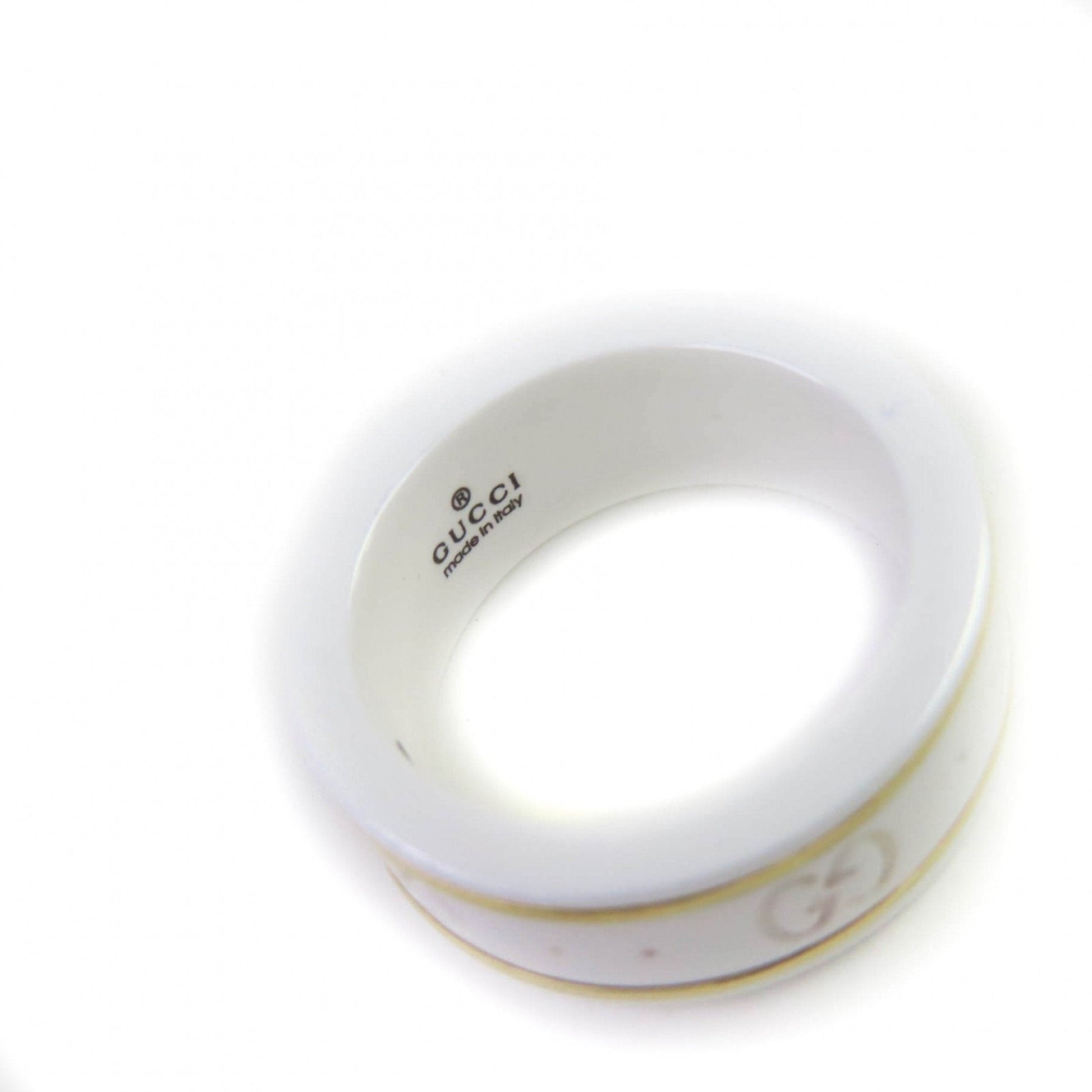 Gucci White Ceramic Band Ring