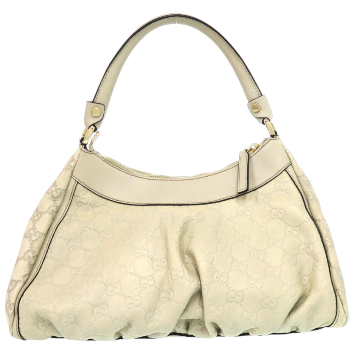 Gucci Ivory White Leather Shoulder Bag