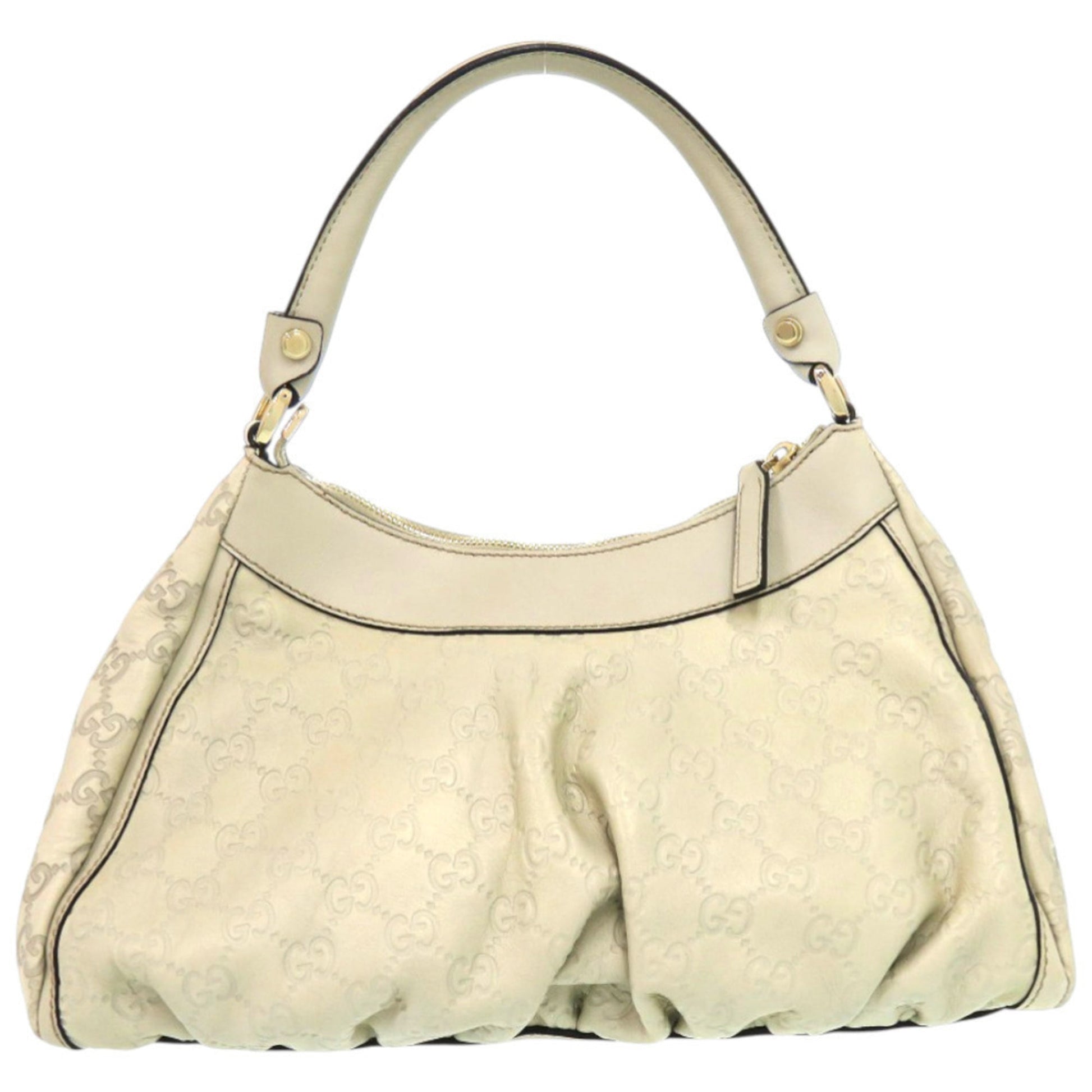 Gucci Ivory White Leather Shoulder Bag