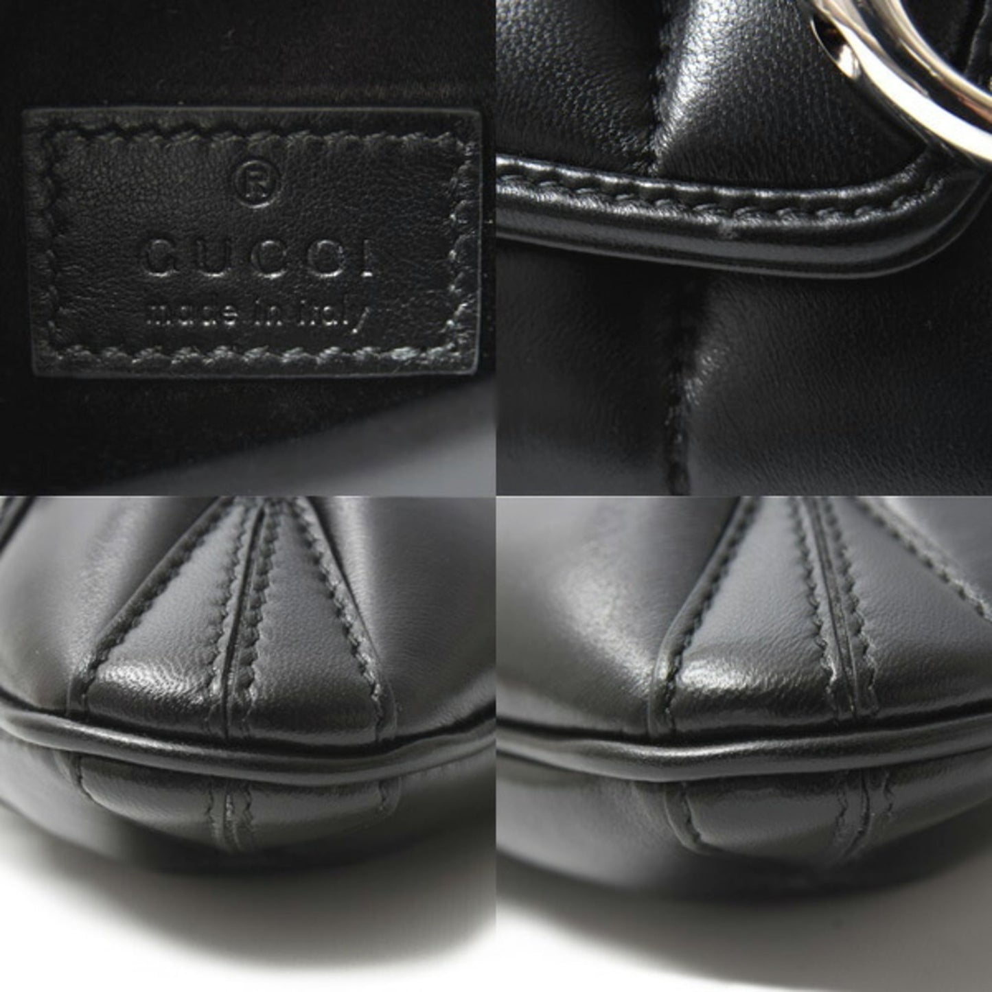 Gucci Black Leather Shoulder Bag