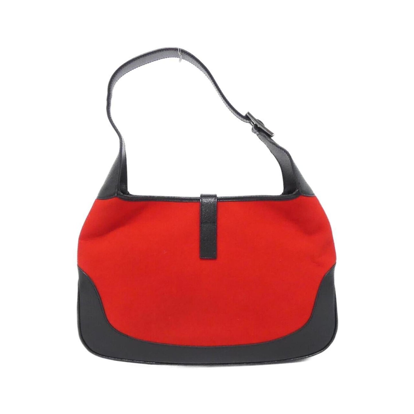 Gucci Black Red Color Felt Leather Shoulder Bag