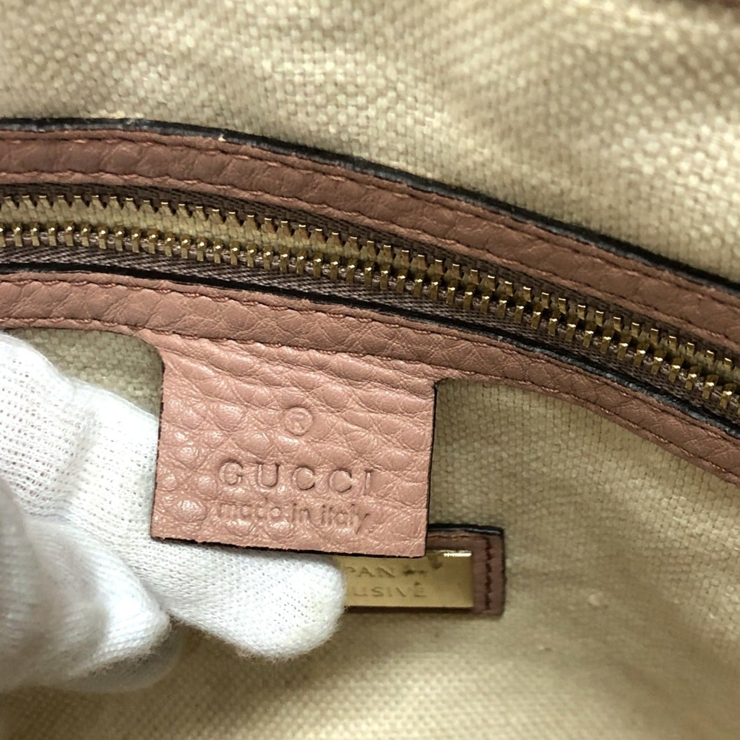 Gucci Beige Leather Handbag