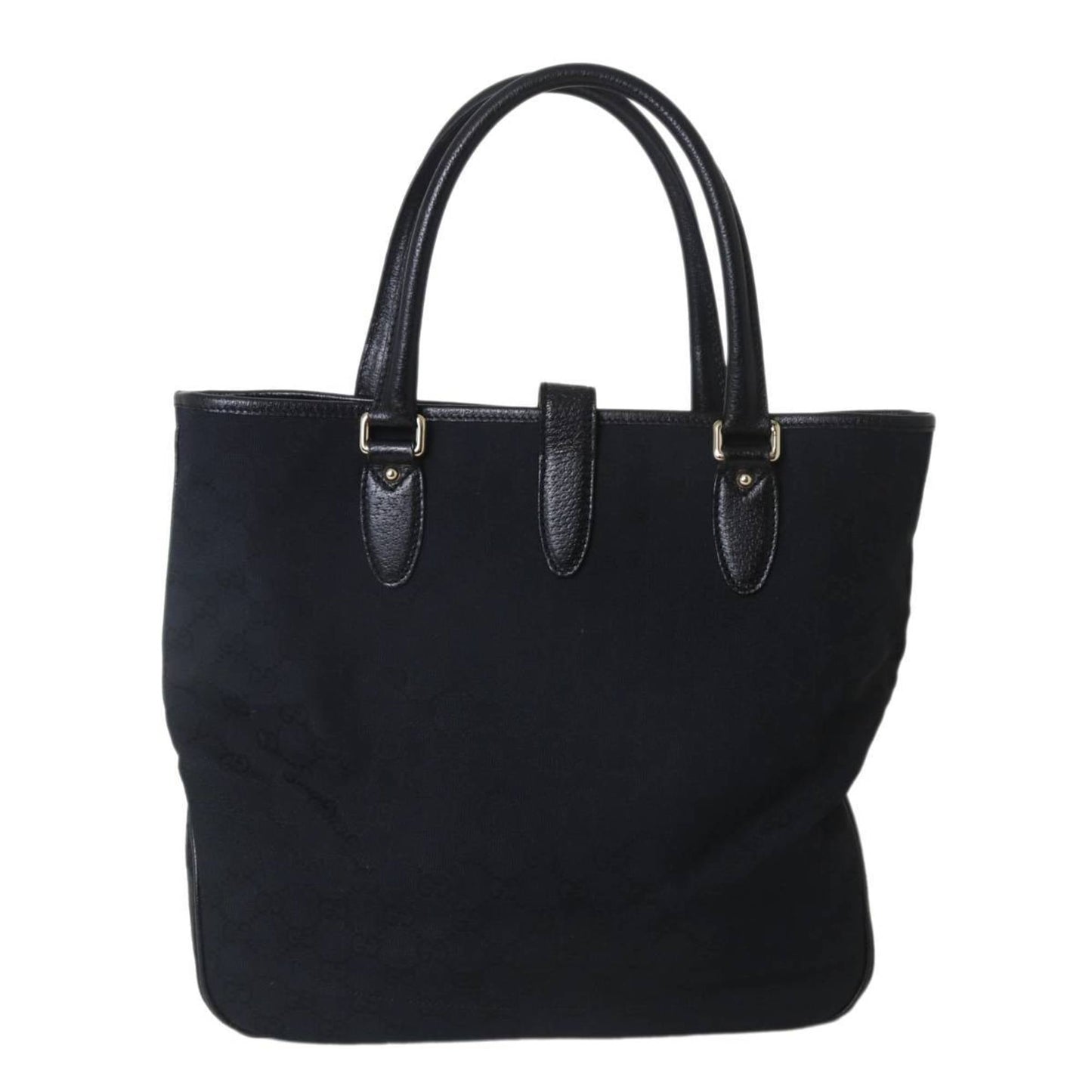 Gucci Black Leather Tote Bag