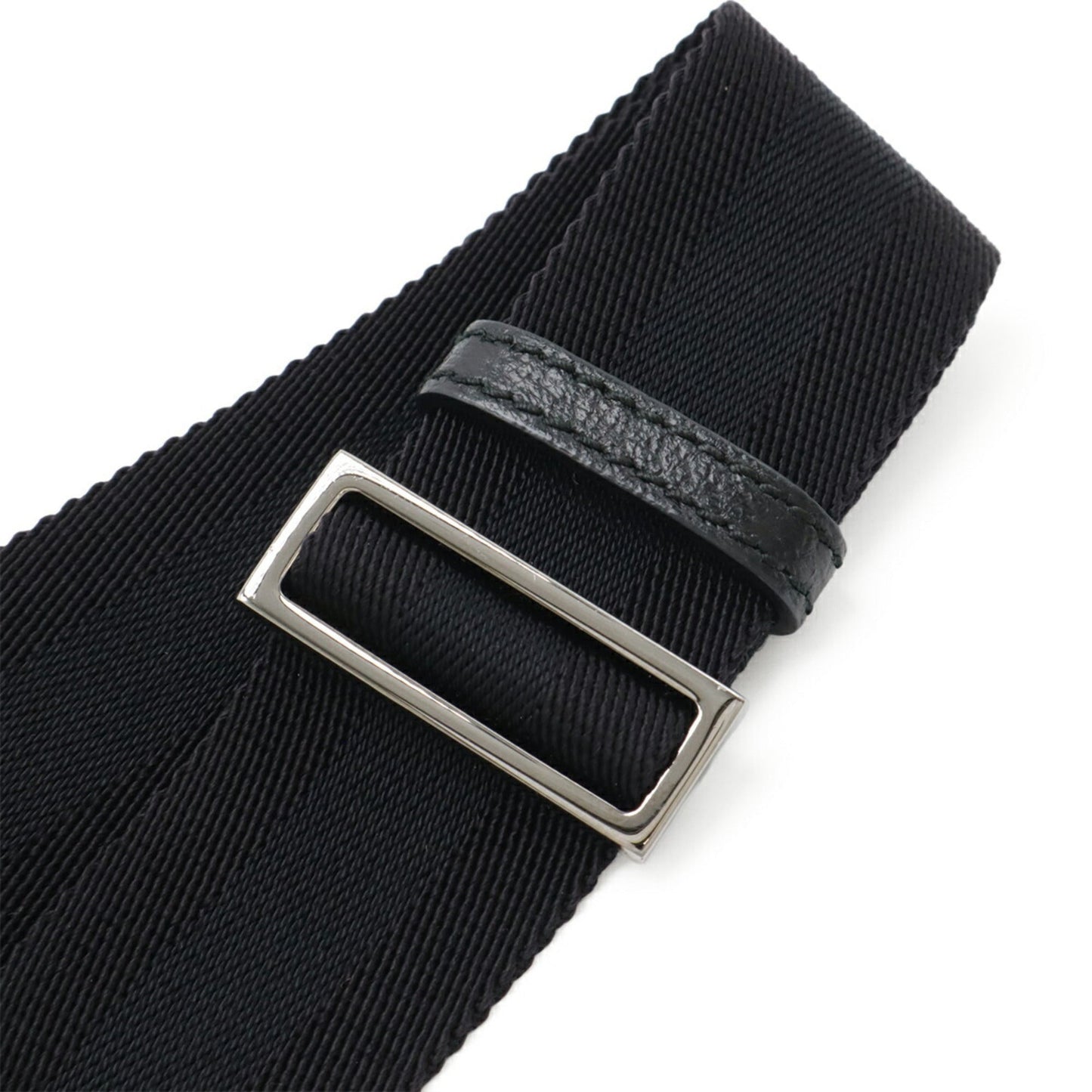 Gucci Black Gg Canvas Leather Shoulder Bag