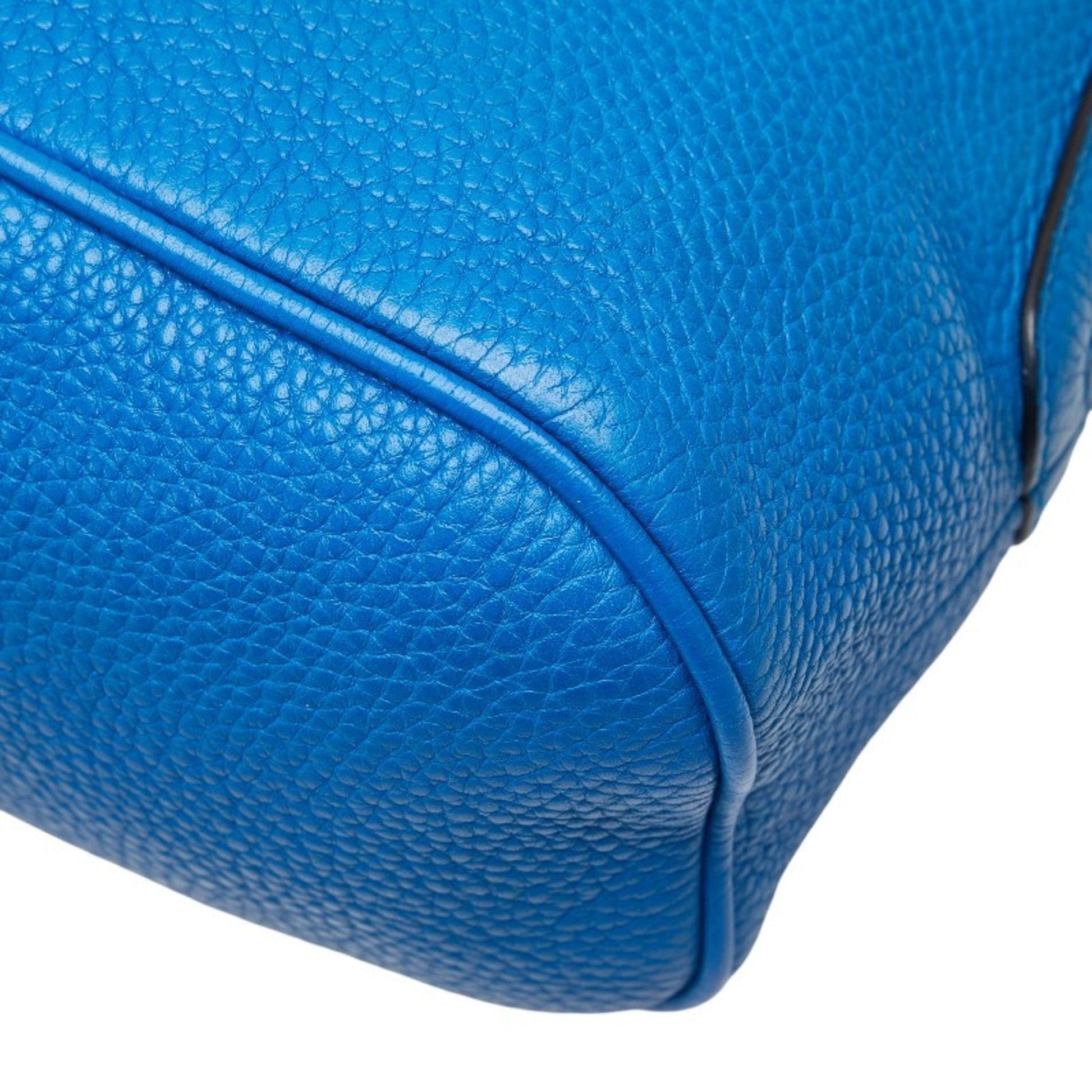 Gucci Blue Leather Handbag Shoulder Bag