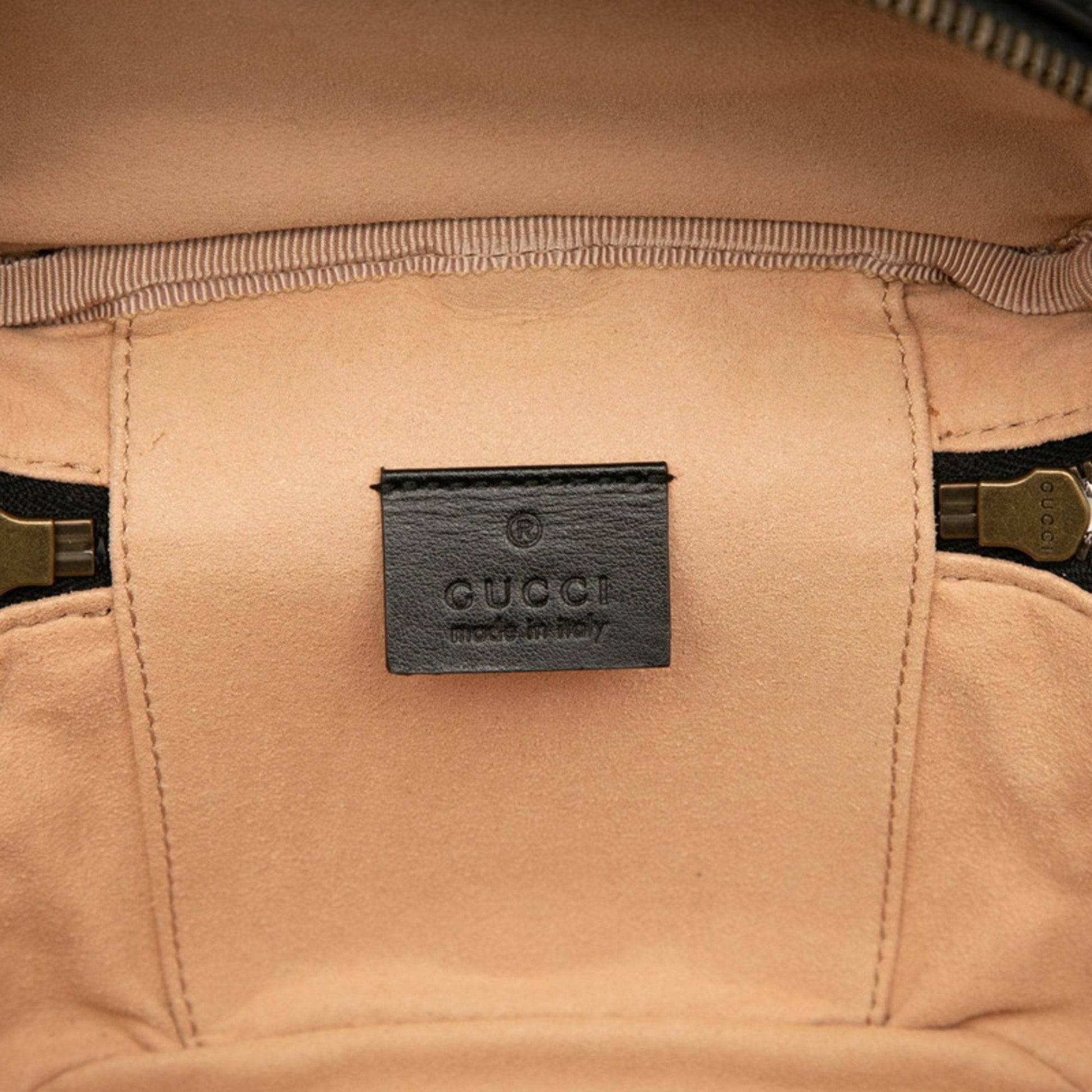 Gucci Black Leather Backpack