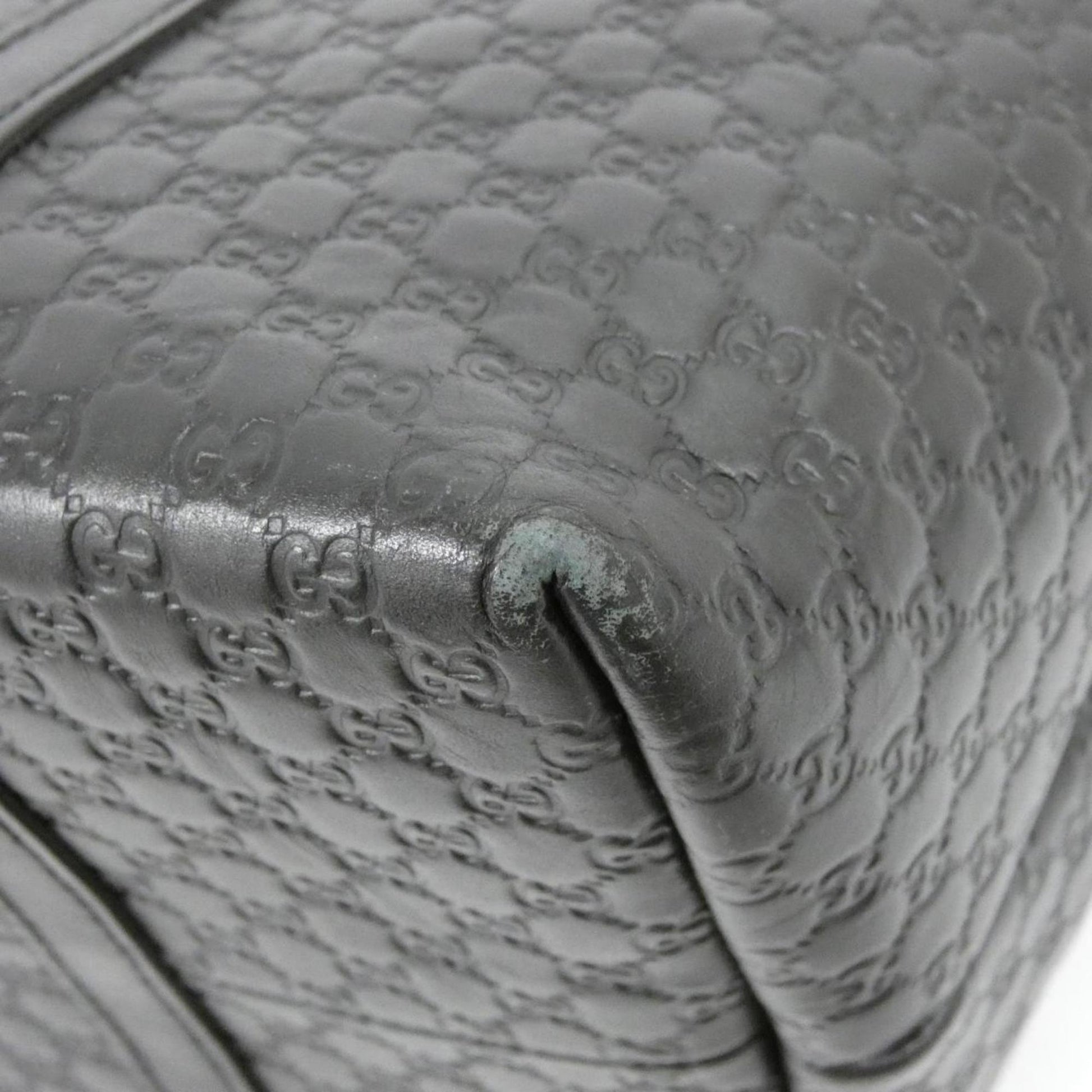 Gucci Microguccissima Black Micro Gg Leather Leather Handbag